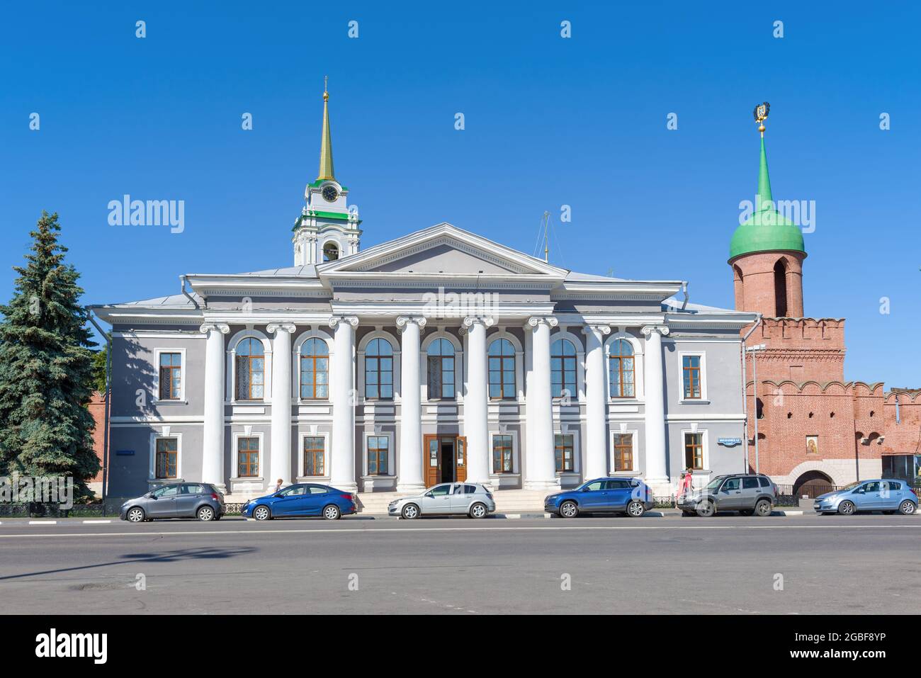 TULA, RUSSIA - 06 LUGLIO 2021: Costruzione del museo 'Tula samovars' in un giorno soleggiato di luglio Foto Stock