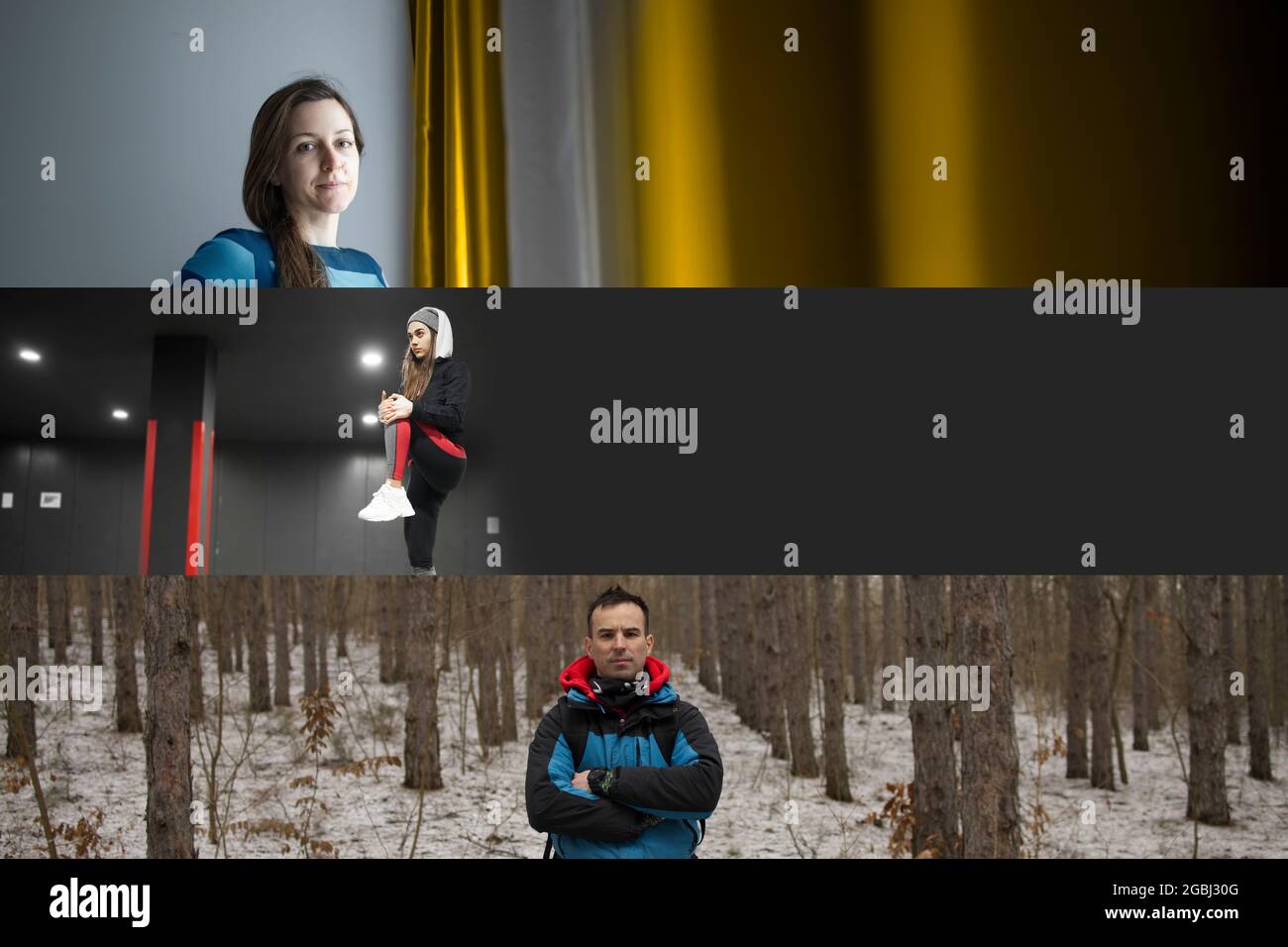 Ritratti di varie persone di questo pianeta Foto Stock