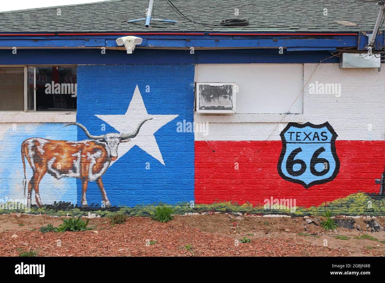 Geografia / viaggio, Stati Uniti, Texas, Shamrock, Shamrock Country Inn, Shamrock, route 66, Texas, ADDITIONAL-RIGHTS-CLEARANCE-INFO-NOT-AVAILABLE Foto Stock