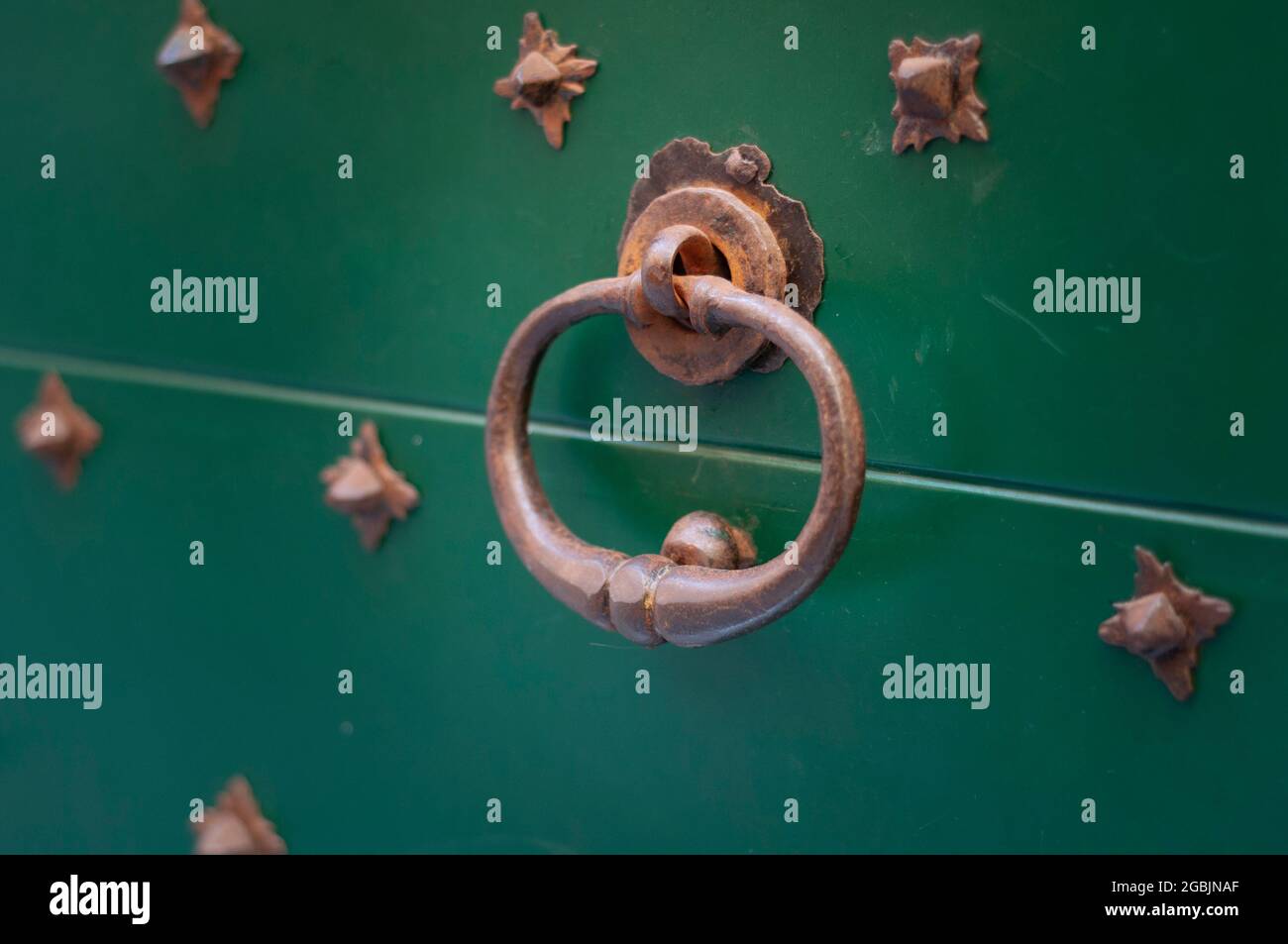 Vecchio cancello del battitore della portiera Foto Stock