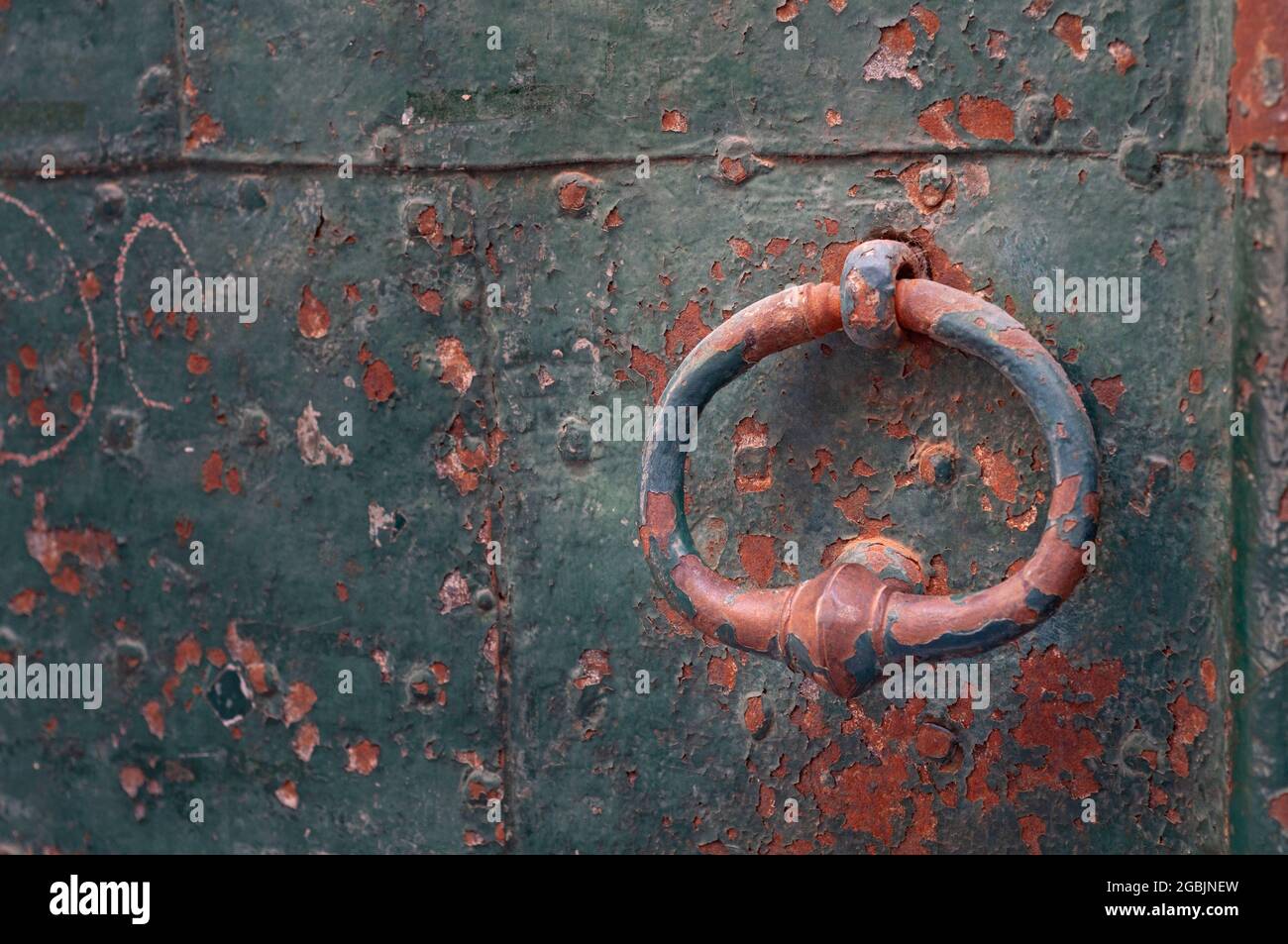 Vecchio cancello del battitore della portiera Foto Stock