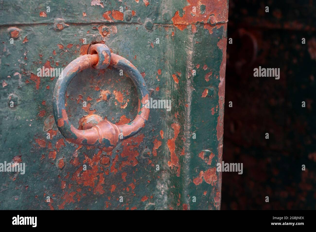 Vecchio cancello del battitore della portiera Foto Stock