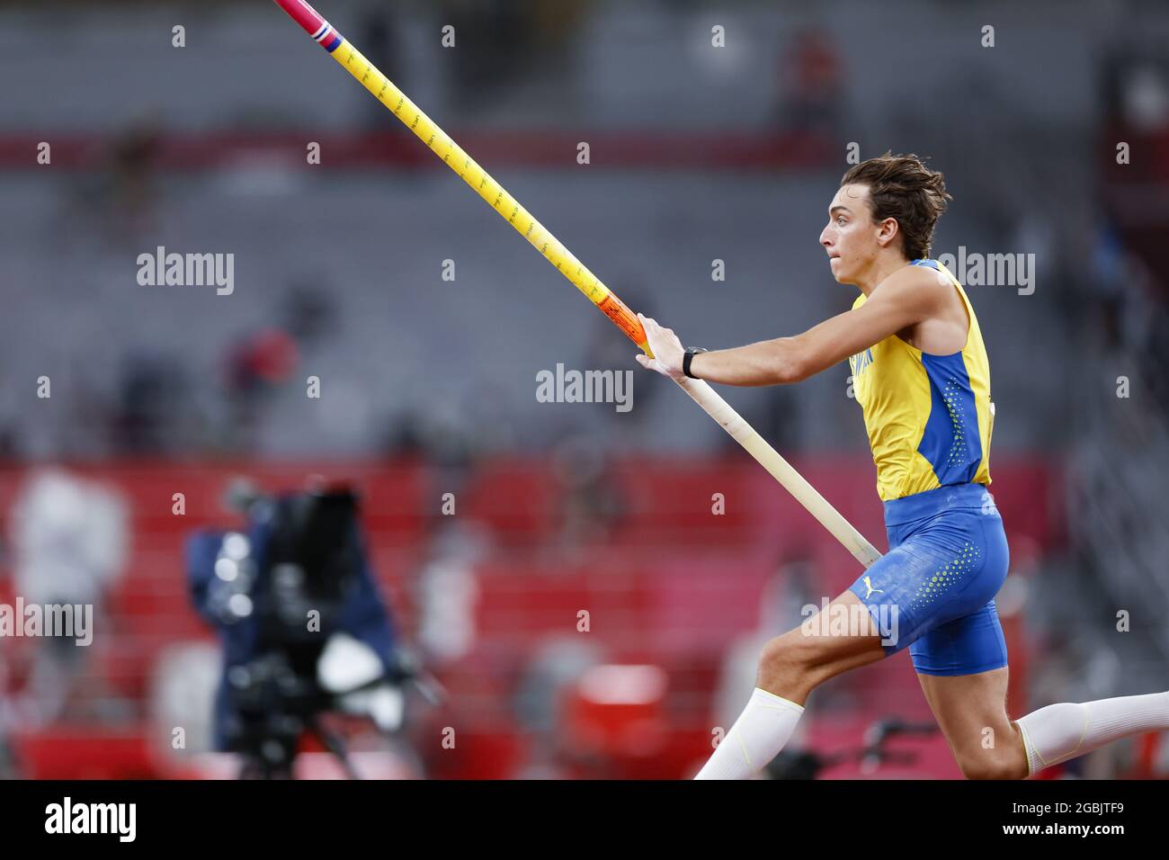 DUPLANTIS Armand (SWE) Vincitore medaglia d'oro durante i Giochi Olimpici Tokyo 2020, Atletica maschile pole Vault finale il 3 agosto 2021 allo Stadio Olimpico di Tokyo, Giappone - Foto Yuya Nagase / Foto Kishimoto / DPPI Foto Stock