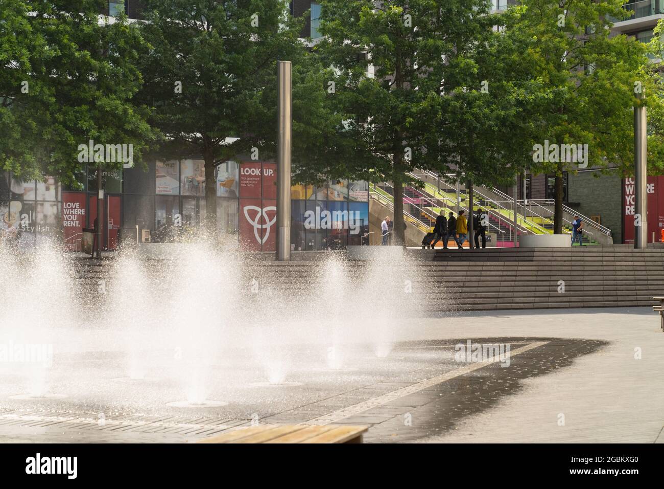 Arena Square e Wembley Park Boulevard, Londra, Inghilterra Foto Stock