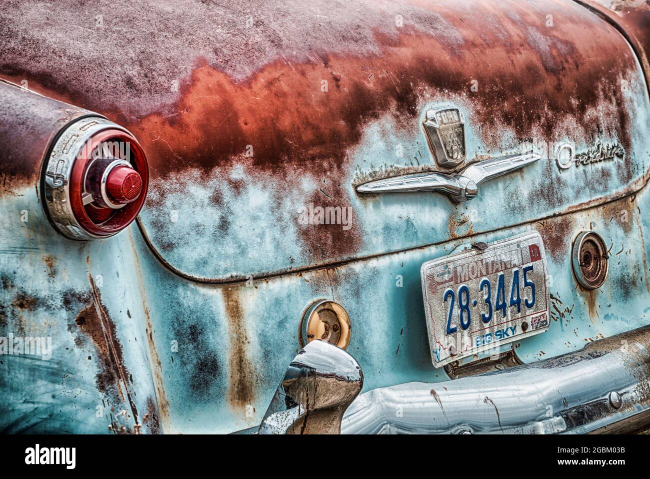 1953 Ford Customline cantiere spazzatura trovare. Foto Stock