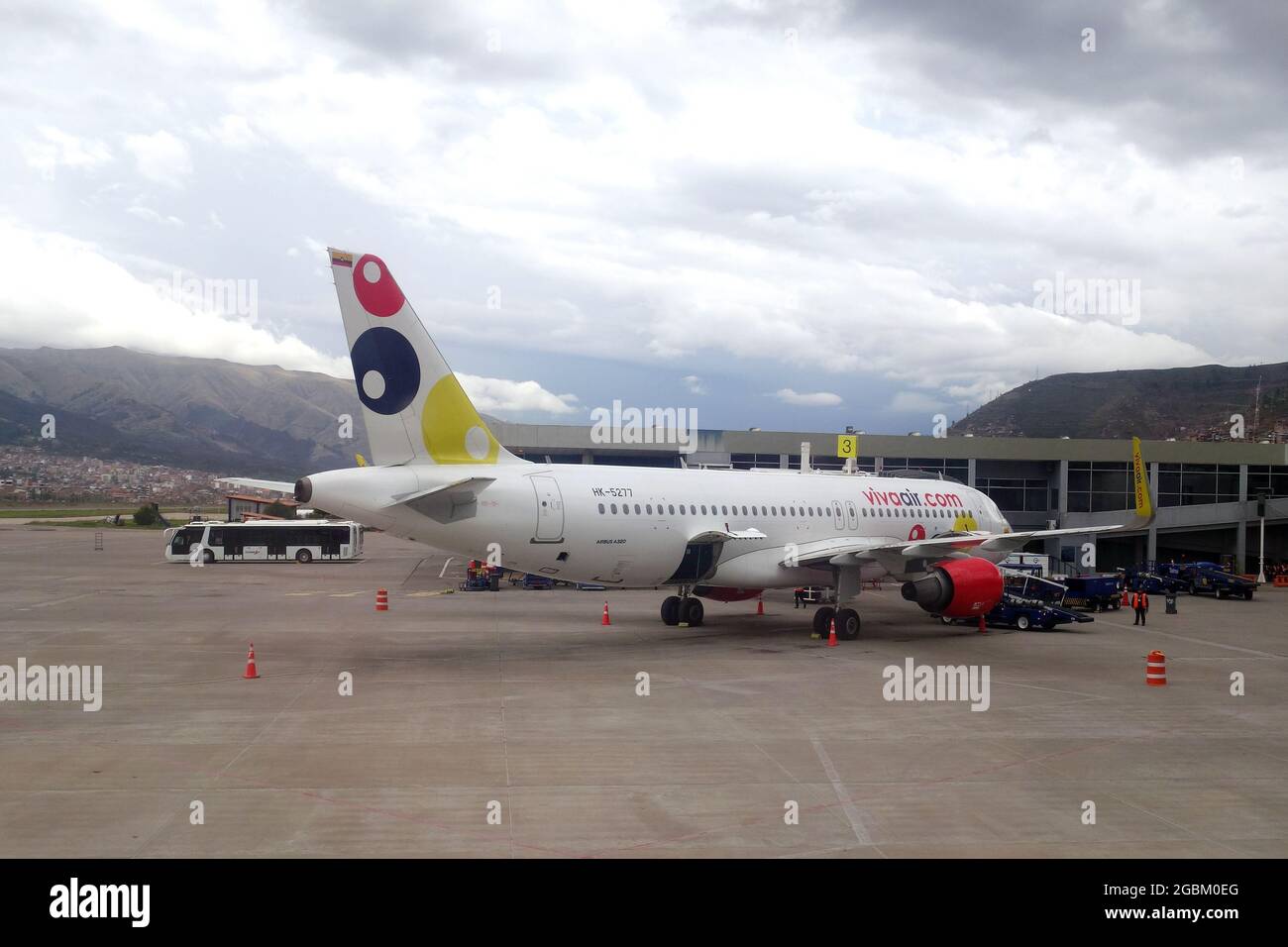 Viva Air Colombia (è una compagnia aerea colombiana low-cost con sede a Rionegro, Antioquia, Colombia), aereo Airbus A320 Foto Stock