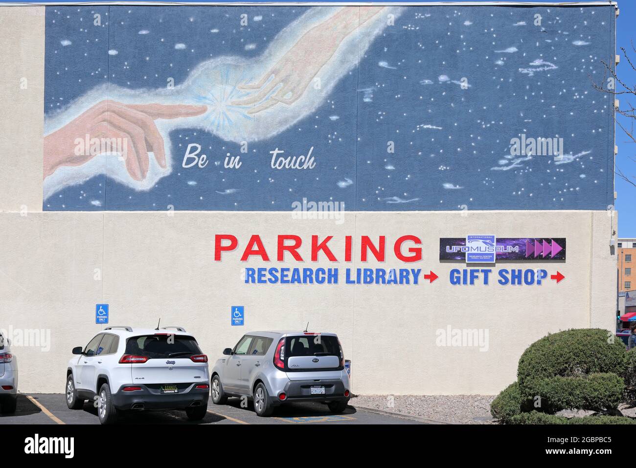 Geografia / viaggio, Stati Uniti, New Mexico, Roswell, museo di oggetti volanti, Roswell, New Mexico, ADDITIONAL-RIGHTS-CLEARANCE-INFO-NOT-AVAILABLE Foto Stock