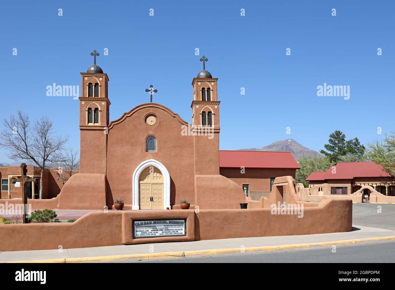 Geografia / viaggio, Stati Uniti, nuovo Messico, Socorro, Old San Miguel missione (1598), Socorro, nuovo Messico, DIRITTI-AGGIUNTIVI-AUTORIZZAZIONE-INFORMAZIONI-NON-DISPONIBILE Foto Stock