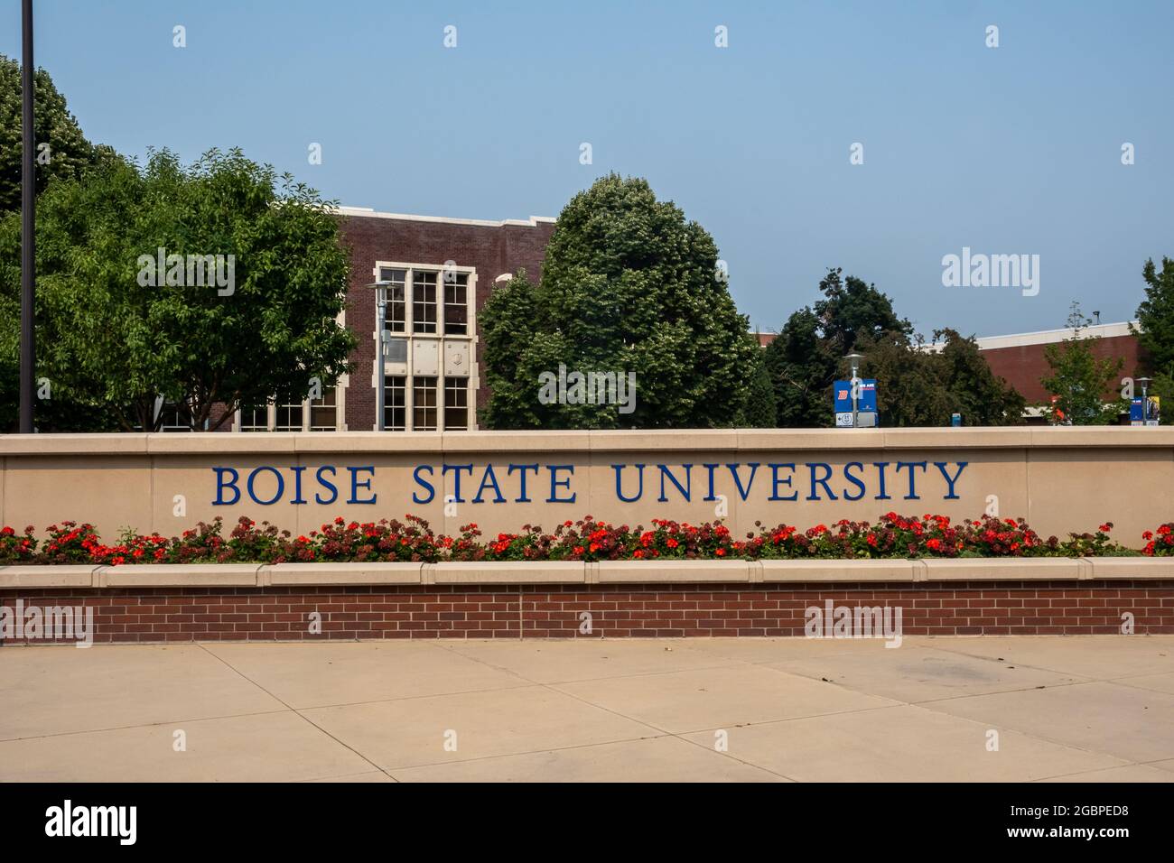 Boise, ID, USA - 25 luglio 2021: La Boise state University Foto Stock