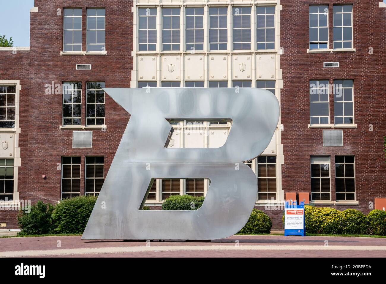 Boise, ID, USA - 25 luglio 2021: La Boise state University Foto Stock