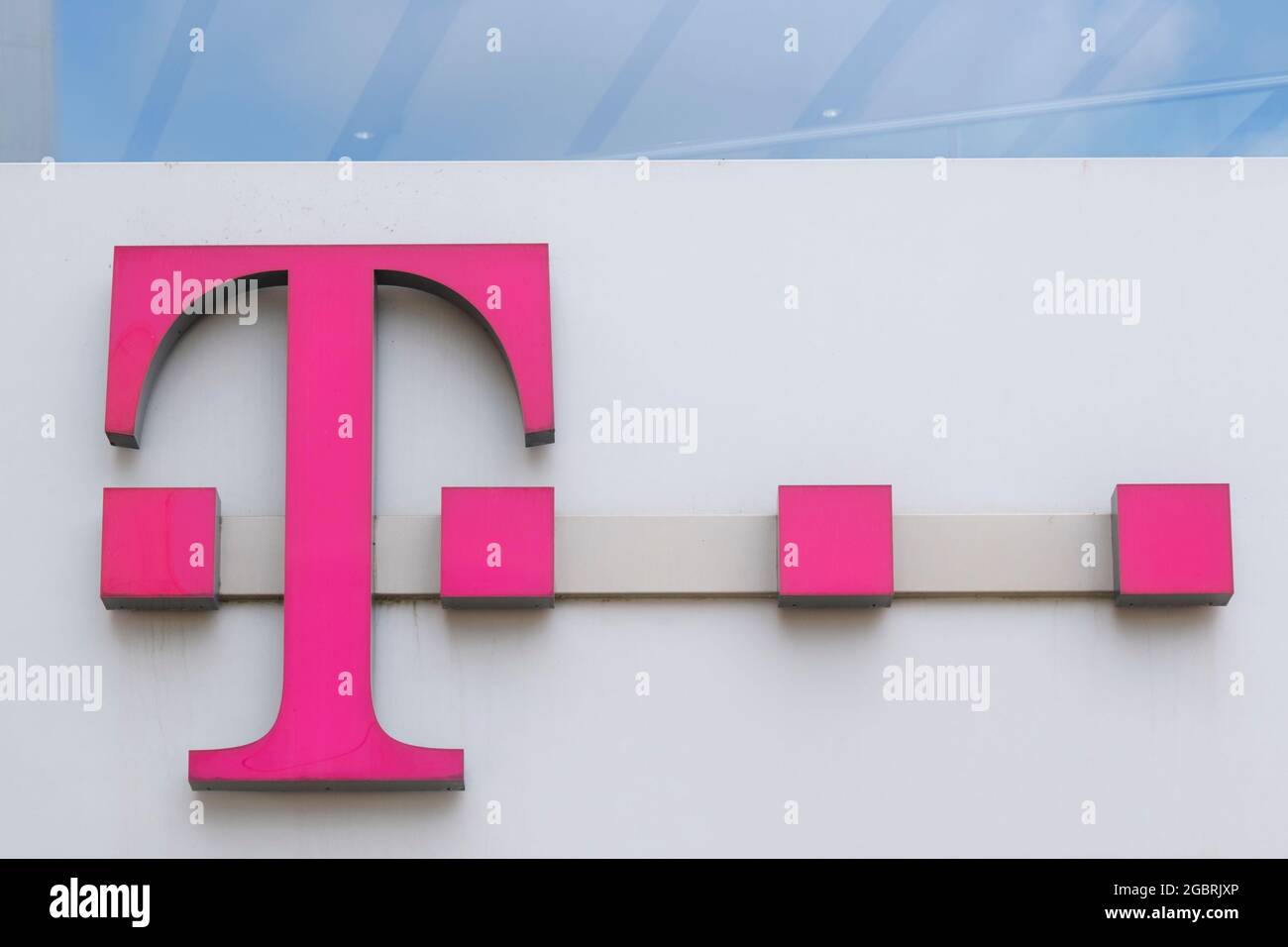 Logo di T Mobile tedesco Foto Stock