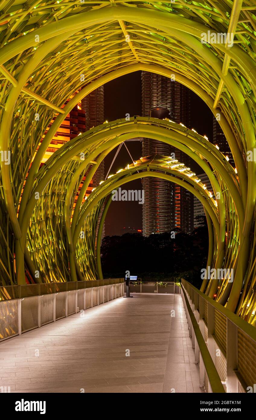 Saloma Bridge, Kuala Lumpur Foto Stock