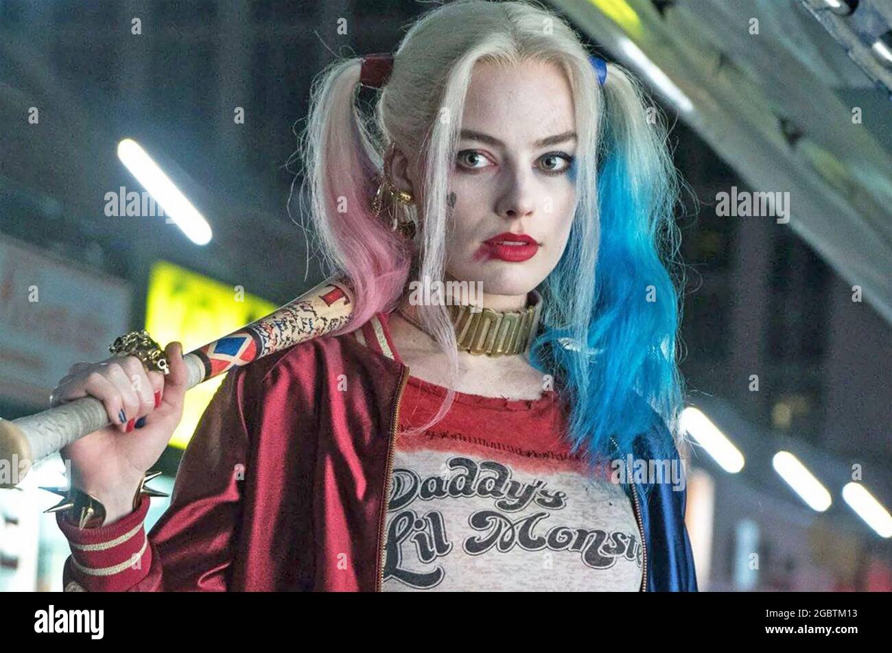 SUICIDE SQUAD 2016 Warner Bros film con Margot Robbie Foto Stock