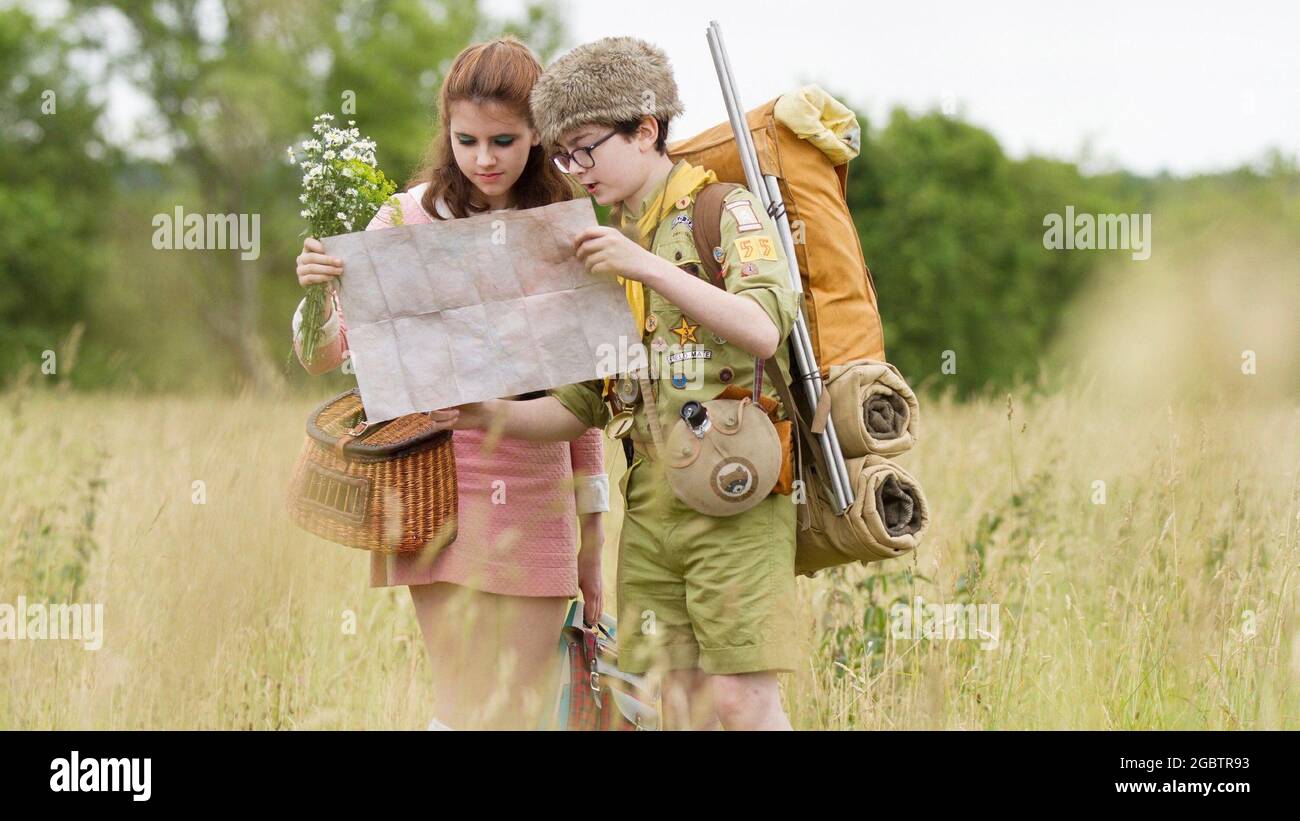 Kara Hayward, Jared Gilman, 'Moonrise Kingdom' (2012) Credit: / Focus Features / The Hollywood Archive Foto Stock