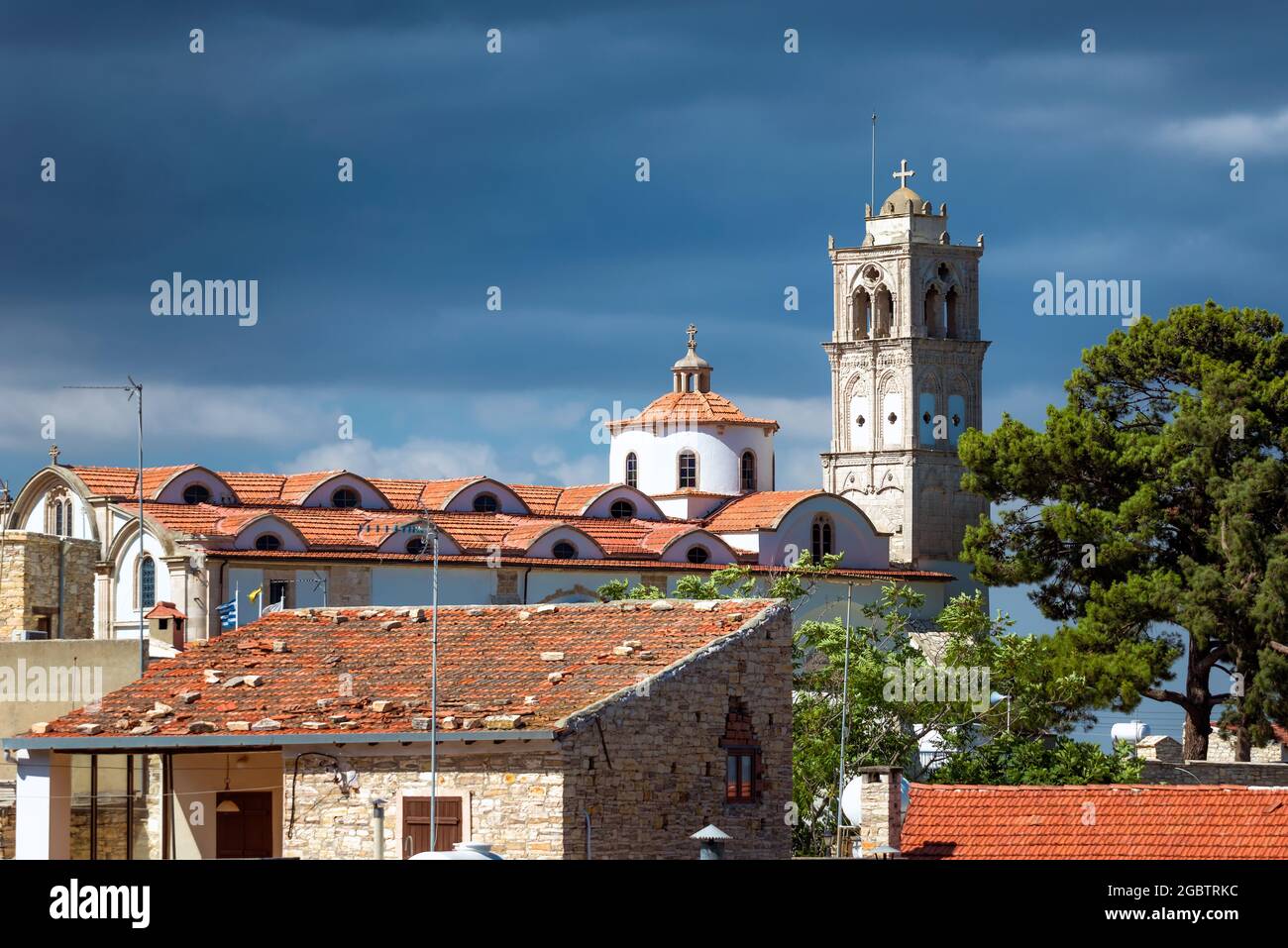 Chiesa di Timios Stavros nel villaggio di Pano Lefkara, Cipro Foto Stock