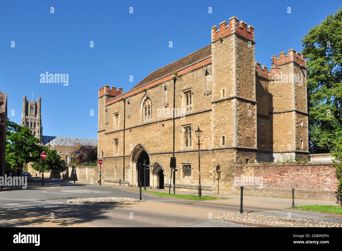 La storica porta di Ely, Cambridgeshire, Inghilterra, Regno Unito Foto Stock