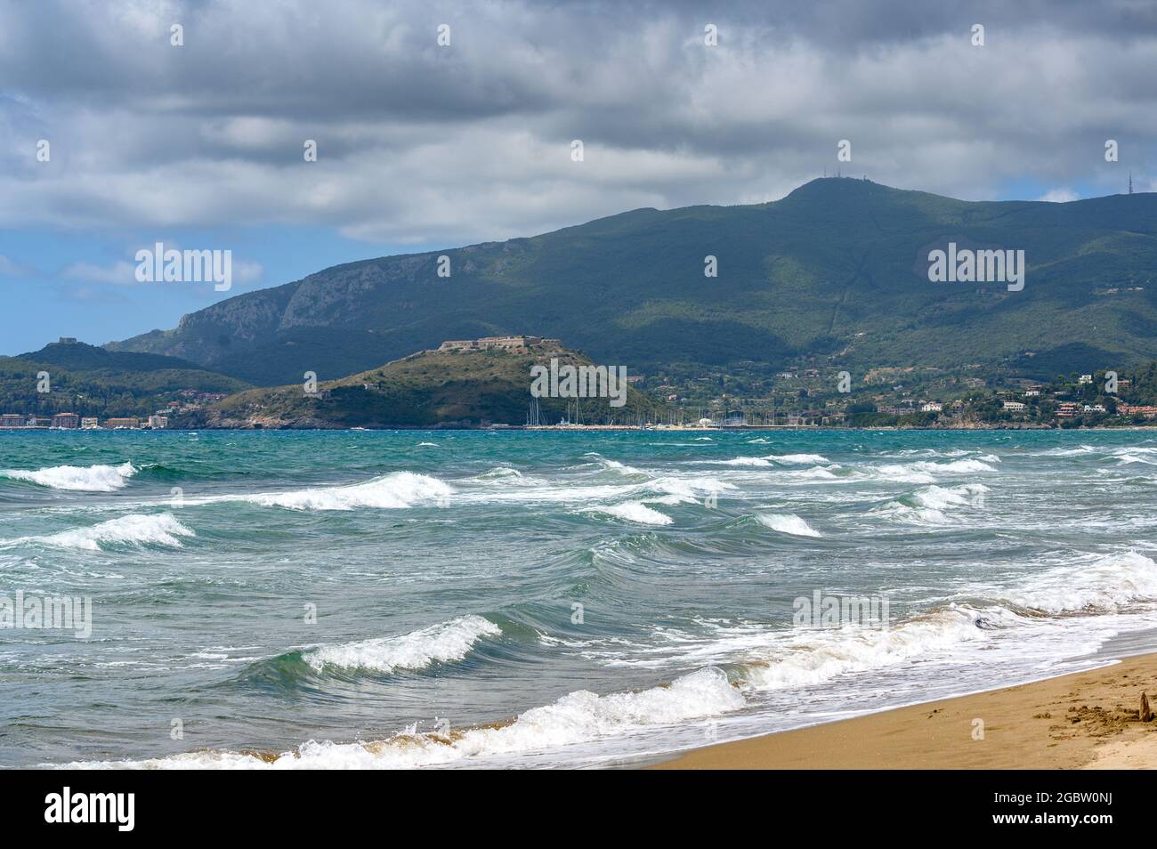spiaggia sulle dune di Feniglia in Toscana Foto Stock