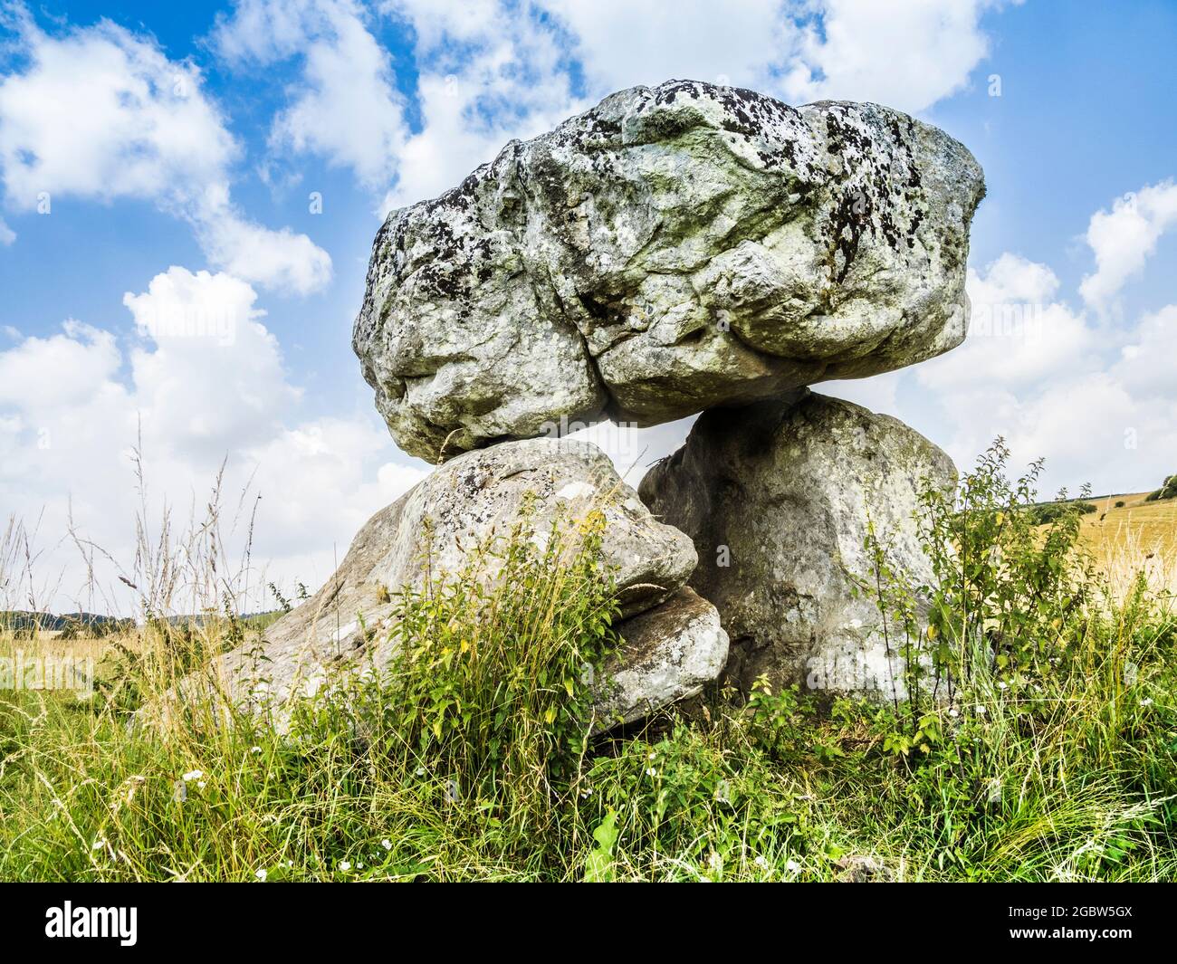 Il Devil's Den vicino a Marlborough nel Wiltshire. Foto Stock