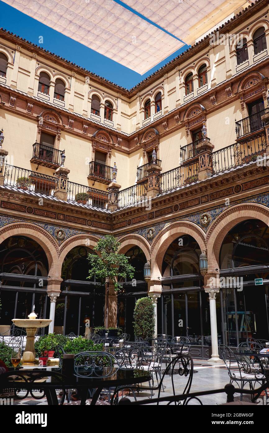 Hotel Alfonso XIII a Siviglia Foto Stock