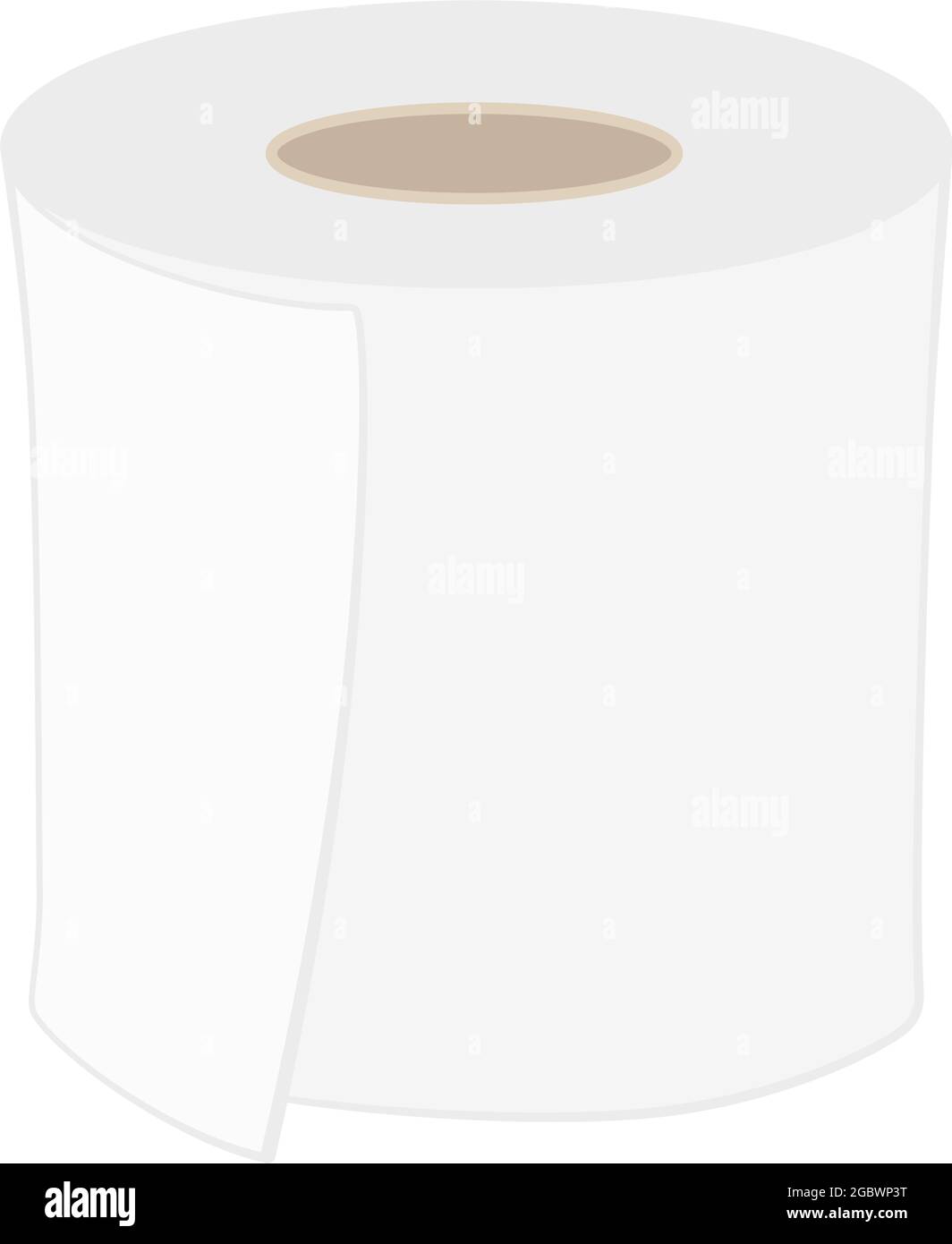 Carta igienica o rotolo di carta igienica nell'icona vettoriale Illustrazione Vettoriale