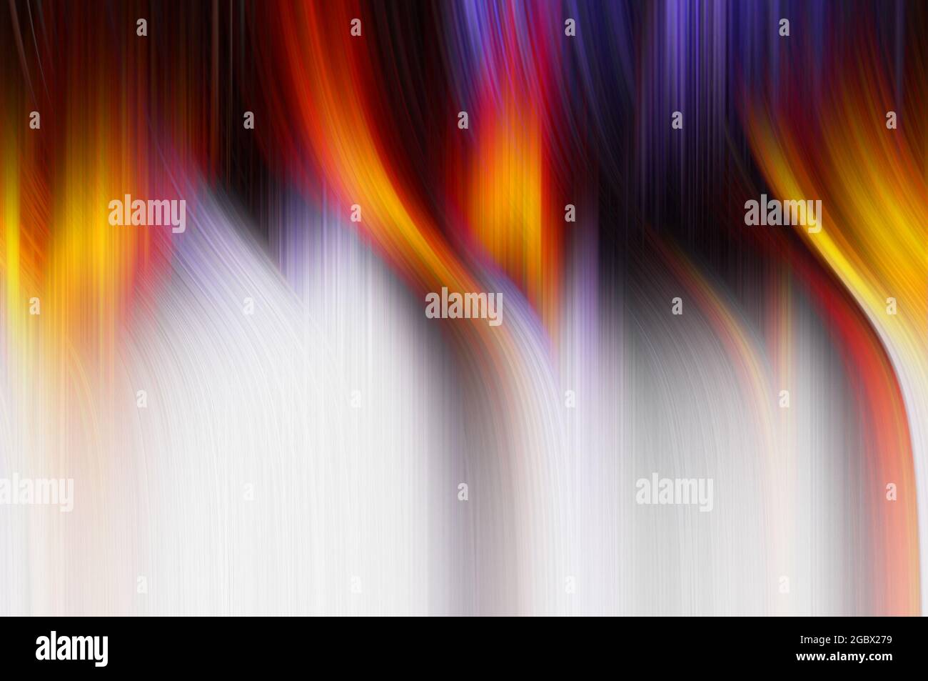 Multicolore linee ritorto con effetto fibra. Abstract sfondo fantasy Foto Stock