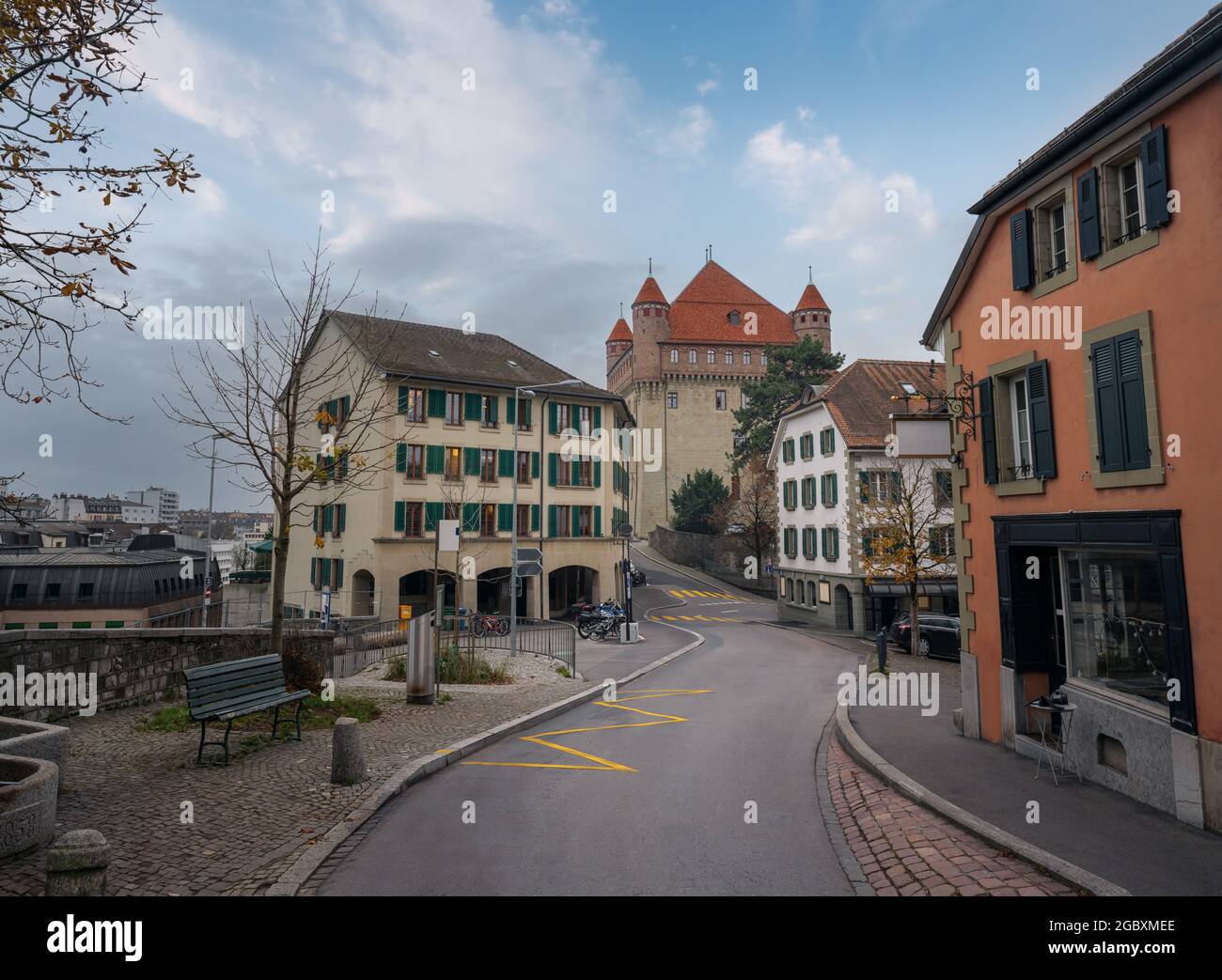 Chateau Saint-Maire - Canton Vaud edificio del Parlamento - Losanna, Svizzera Foto Stock