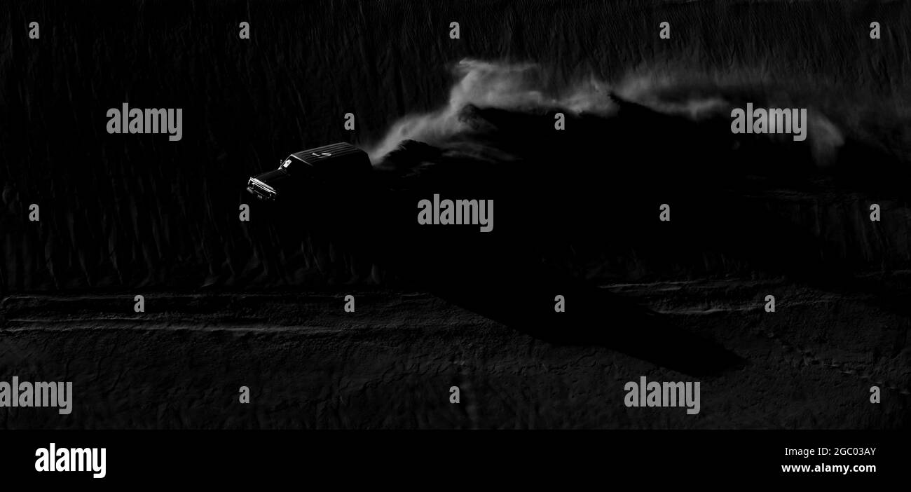 Safari nel deserto alla spiaggia di sealine mesaieed - QATAR Foto Stock