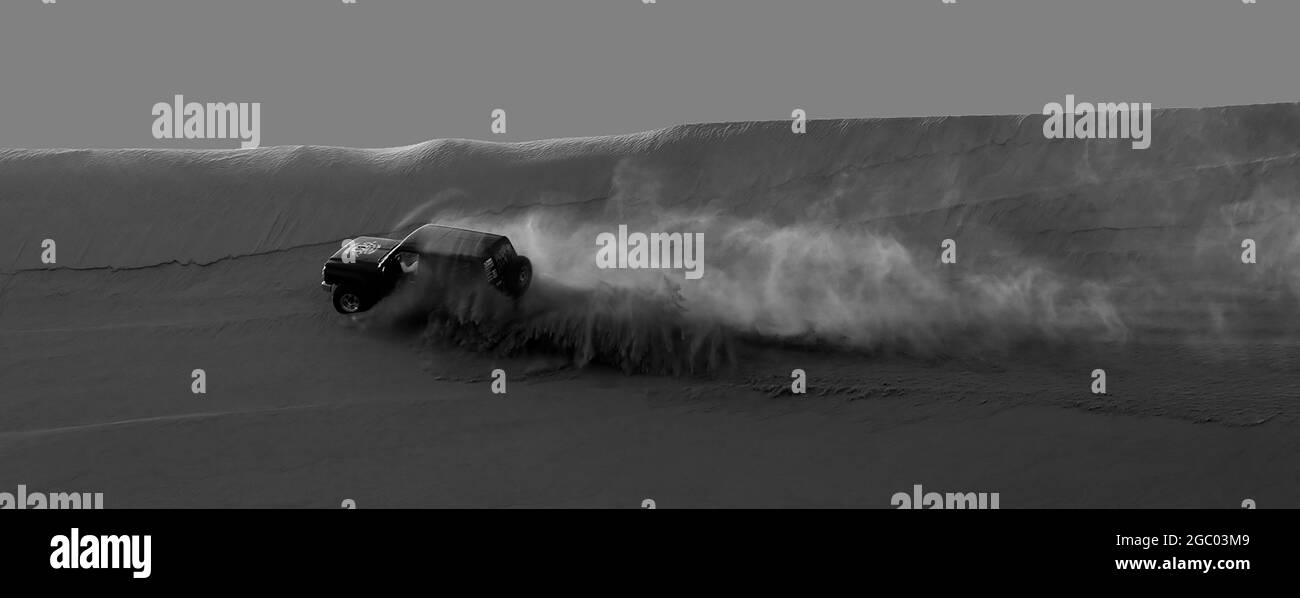 Safari nel deserto alla spiaggia di sealine mesaieed - QATAR Foto Stock