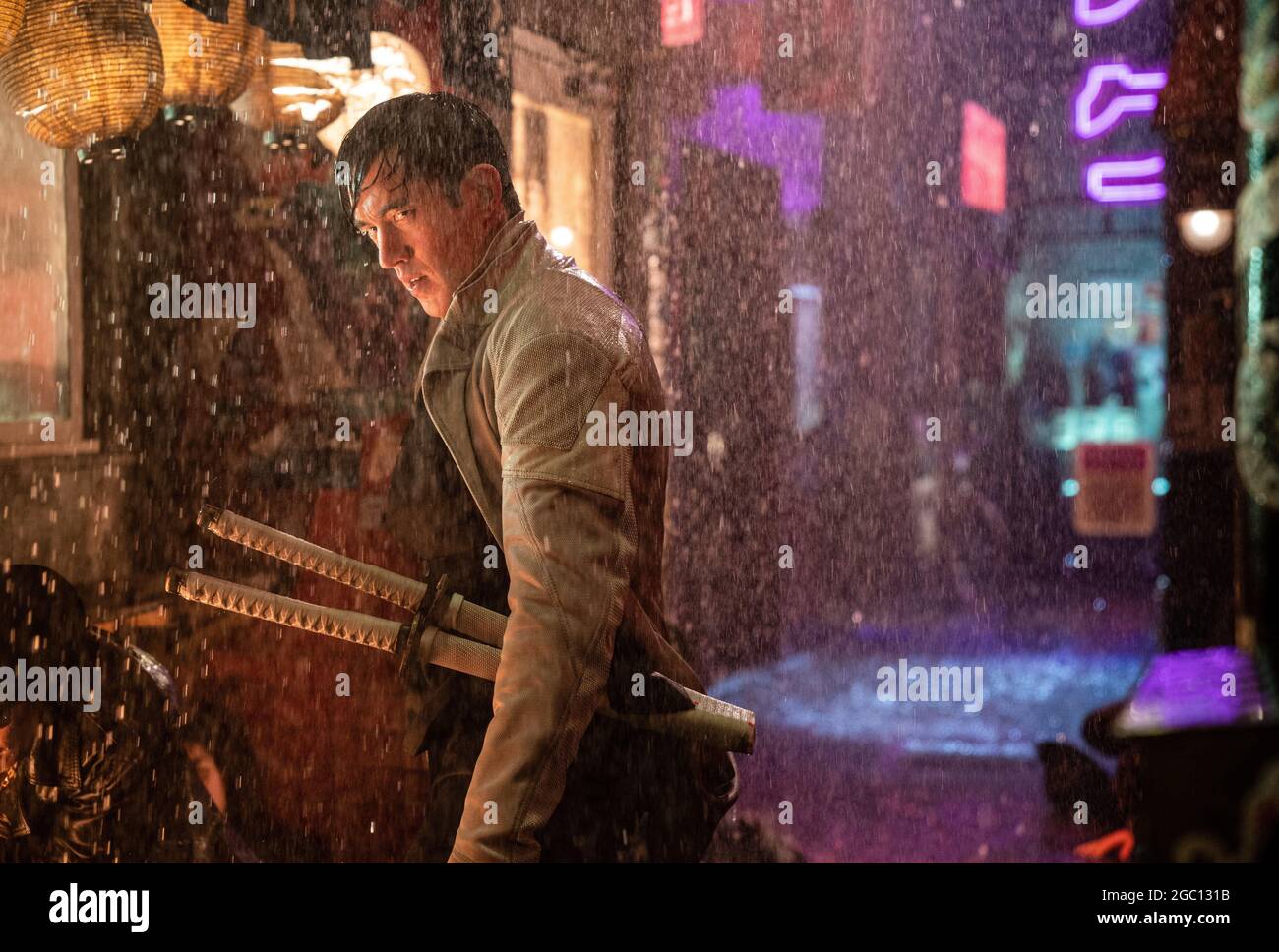 HENRY GOLDING in SNAKE EYES (2021) -titolo originale: SNAKE EYES: G. I. JOE ORIGINS-, diretto da ROBERT SCHWENTKE. Credit: Di Bonaventura Pictures / Paramount Pictures / Album Foto Stock