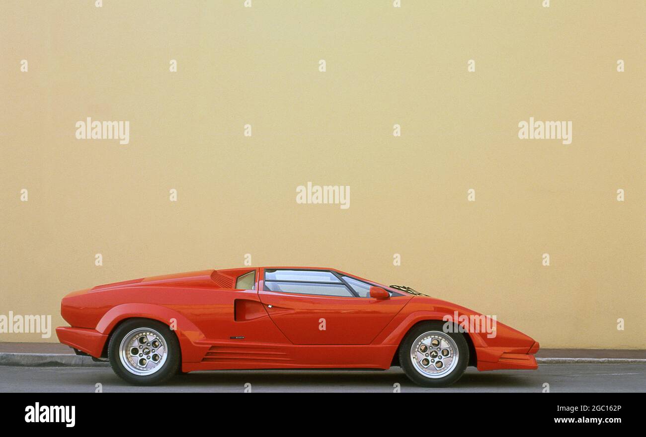 Lamborghini Countach 25° anniversario Italia 1988 Foto Stock