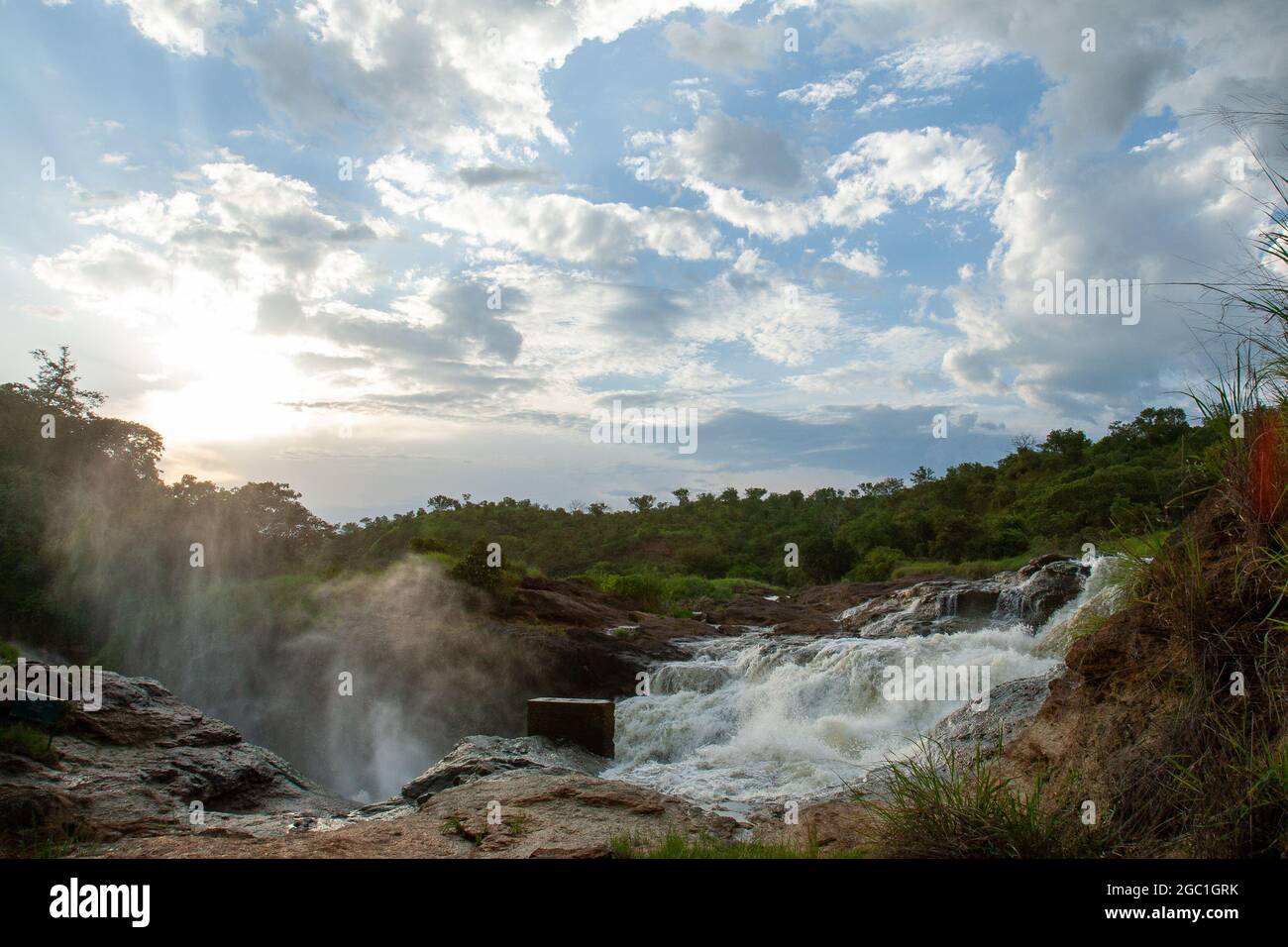 Murchinson Falls, Murchinson Falls National Park, Uganda Foto Stock