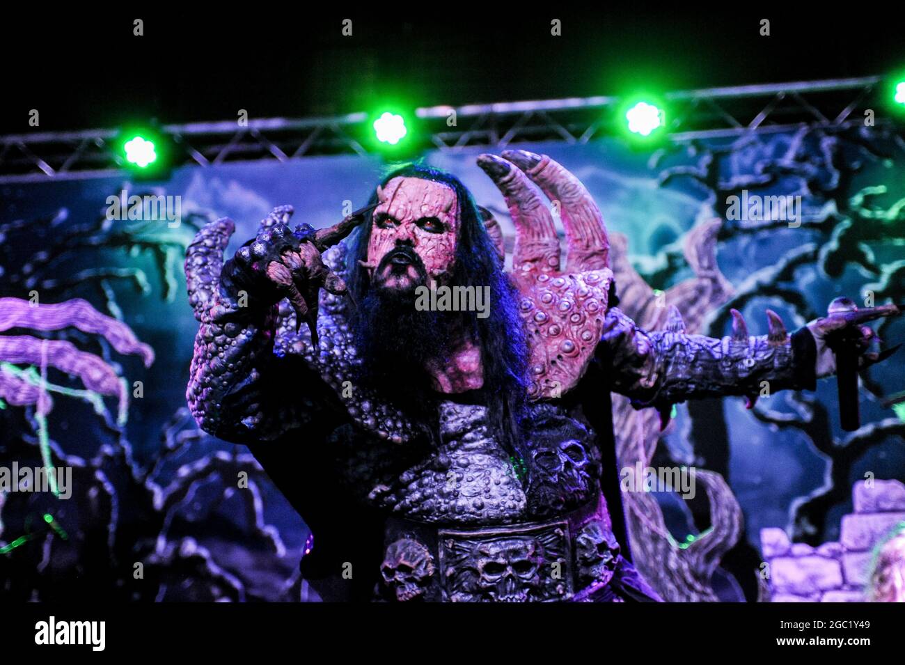 Lordi si esibisce al Diamond Lounge Doncaster Foto Stock