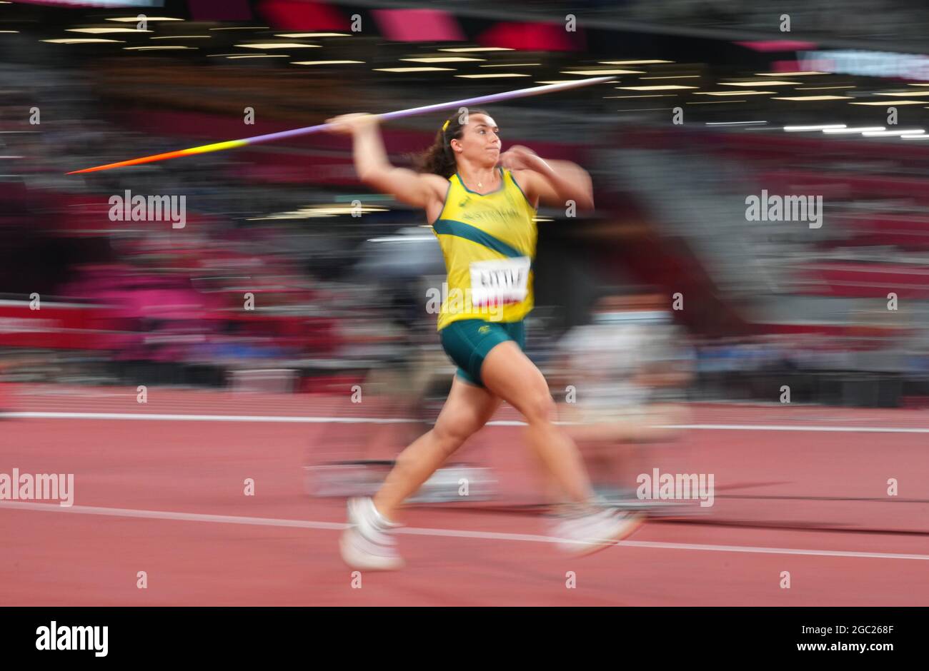 Tokyo 2020 Olimpiadi - Atletica - Donna 400m - finale - Stadio Olimpico, Tokyo, Giappone - 6 agosto 2021. Mackenzie poco di Australia in azione Foto Stock