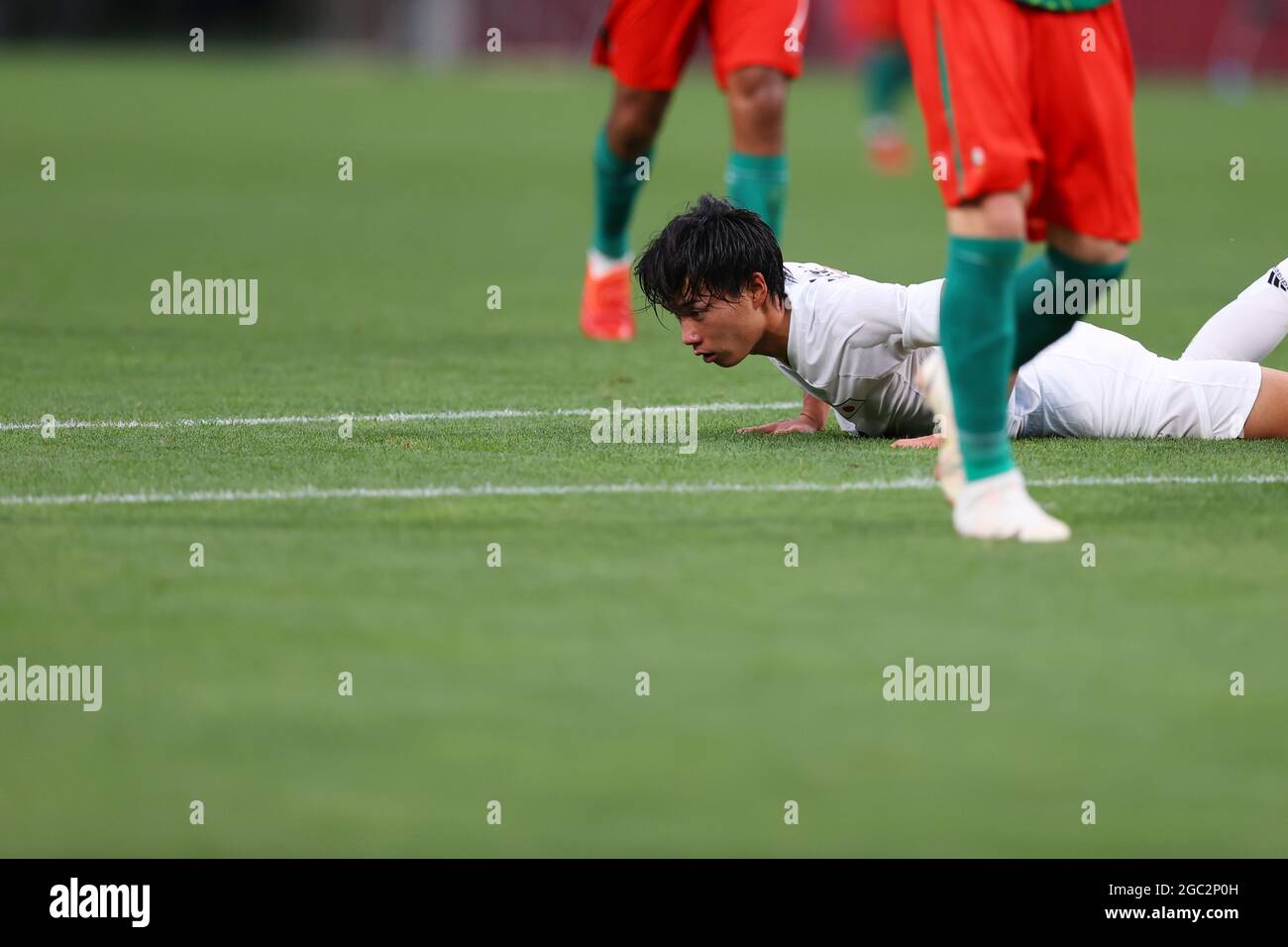 Daichi Hayashi (JPN), 6 AGOSTO 2021 - Calcio/Calcio : Partita 3° posto maschile tra Messico 3-1 Giappone durante le Olimpiadi di Tokyo 2020 allo stadio Saitama di Saitama, Giappone. (Foto di Naoki Morita/AFLO SPORT) Foto Stock