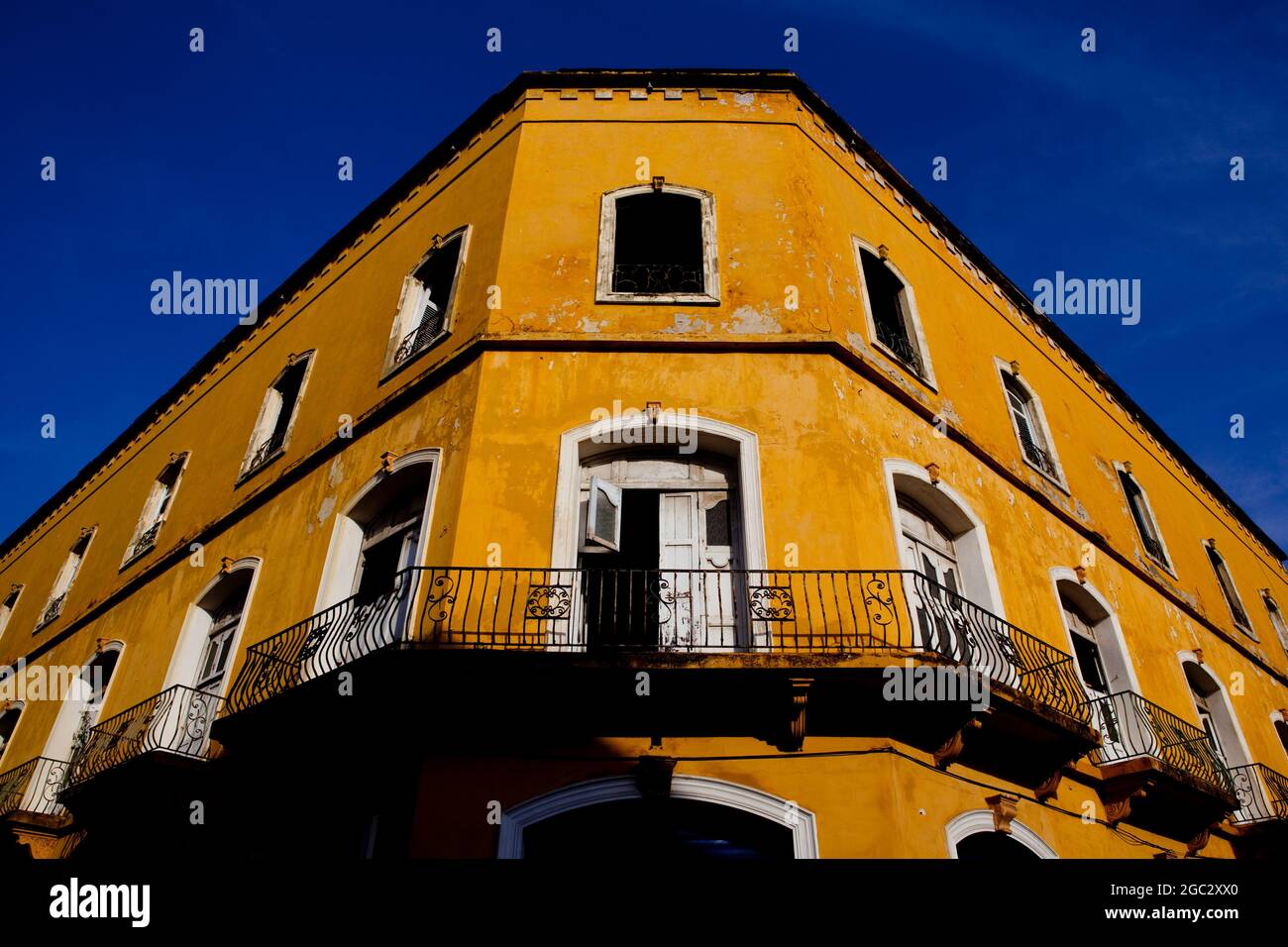 Architettura coloniale nella vecchia città fortificata di Cartagena, Colombia. Foto Stock