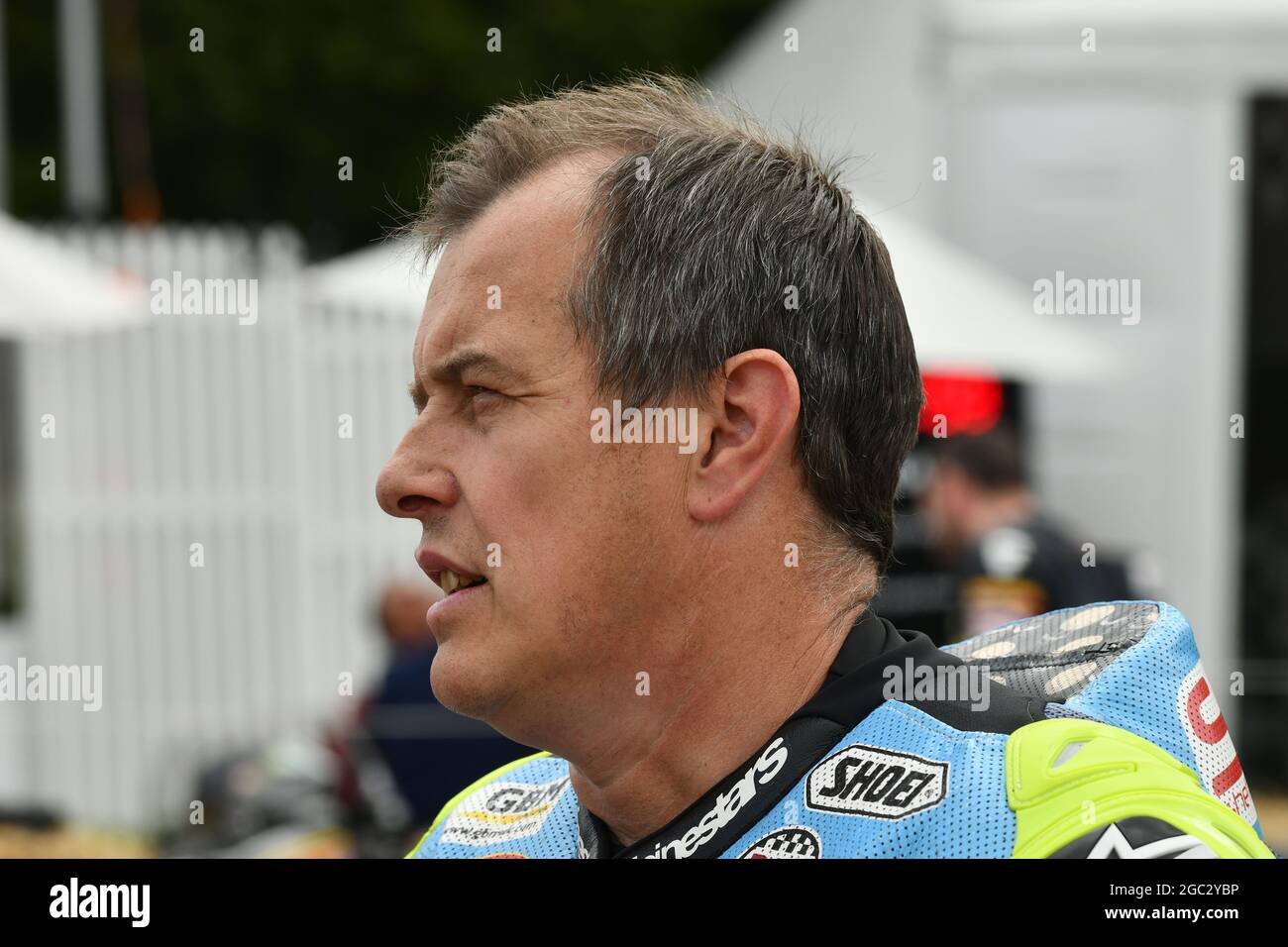 John McGuinness, 110 anni del campo da montagna, The Maestros - Motorsport's Great All-Rounders, Goodwood Festival of Speed, Goodwood House, Chiches Foto Stock