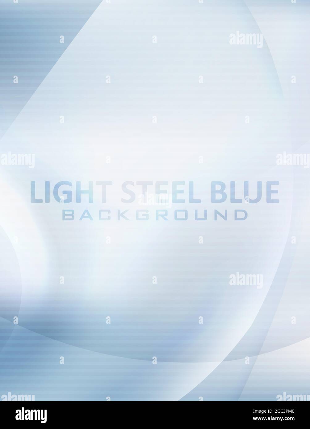 Fondo astratto blu in acciaio chiaro con forme rotonde trasparenti. Sfondo grafico vettoriale verticale Illustrazione Vettoriale