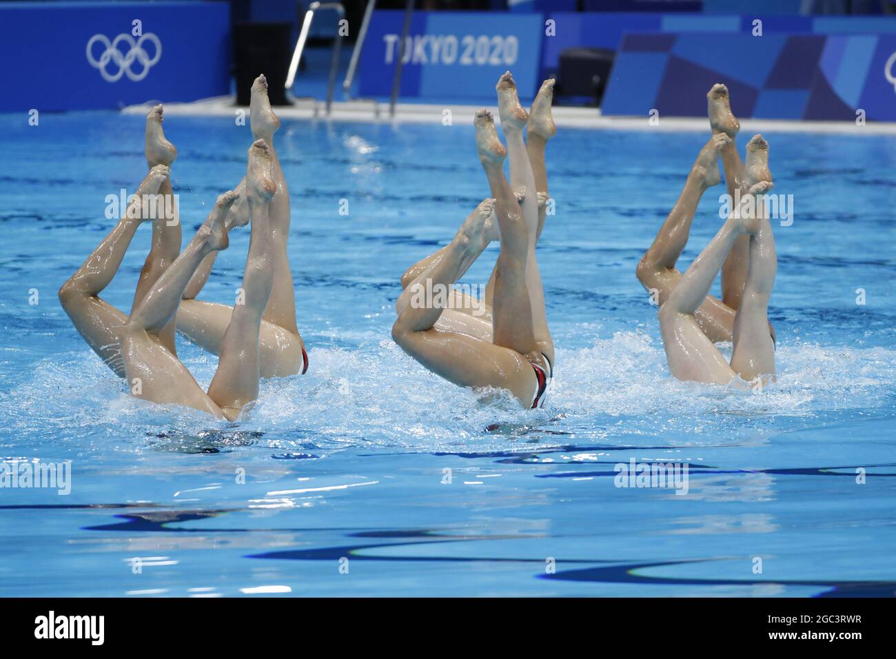 Tokyo-Giappone 6 agosto 2021, tokyo 2020 giochi olimpici, nuoto artistico Foto Stock