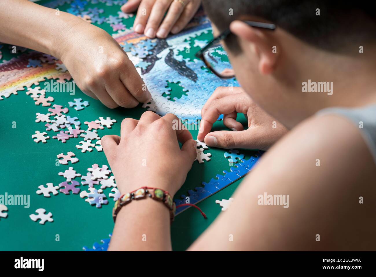 Jigsaw puzzle Foto Stock