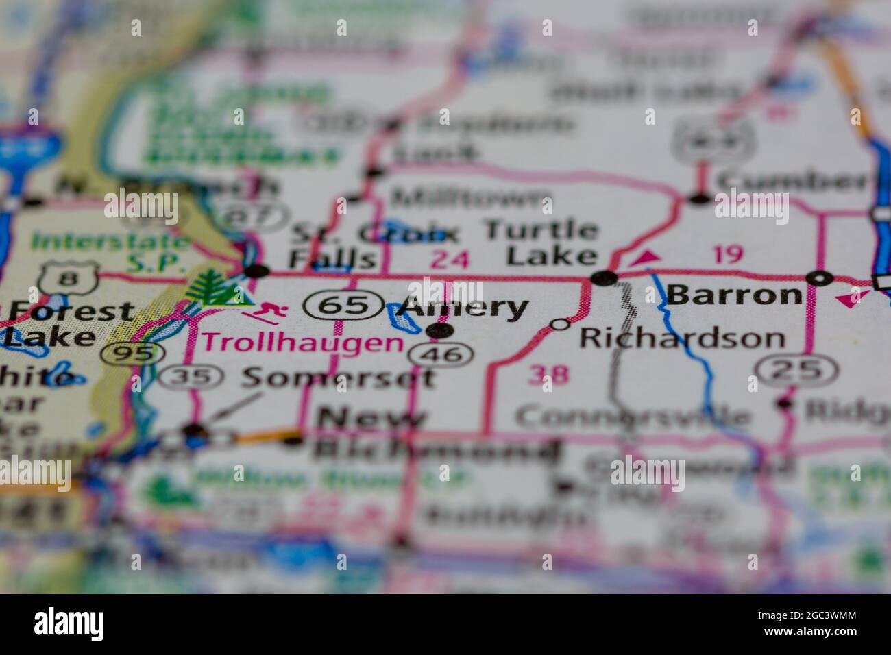 Amery wisconsin mappa immagini e fotografie stock ad alta risoluzione