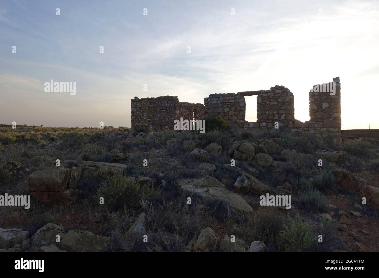 Due soste di Guns vicino al personale della bandiera Arizona Foto Stock