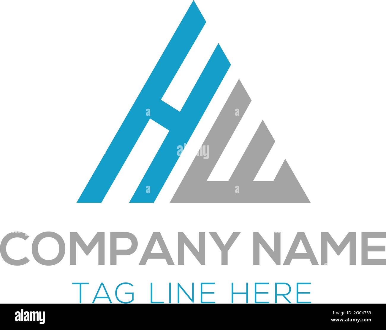 Logo monogramma HM Illustrazione Vettoriale
