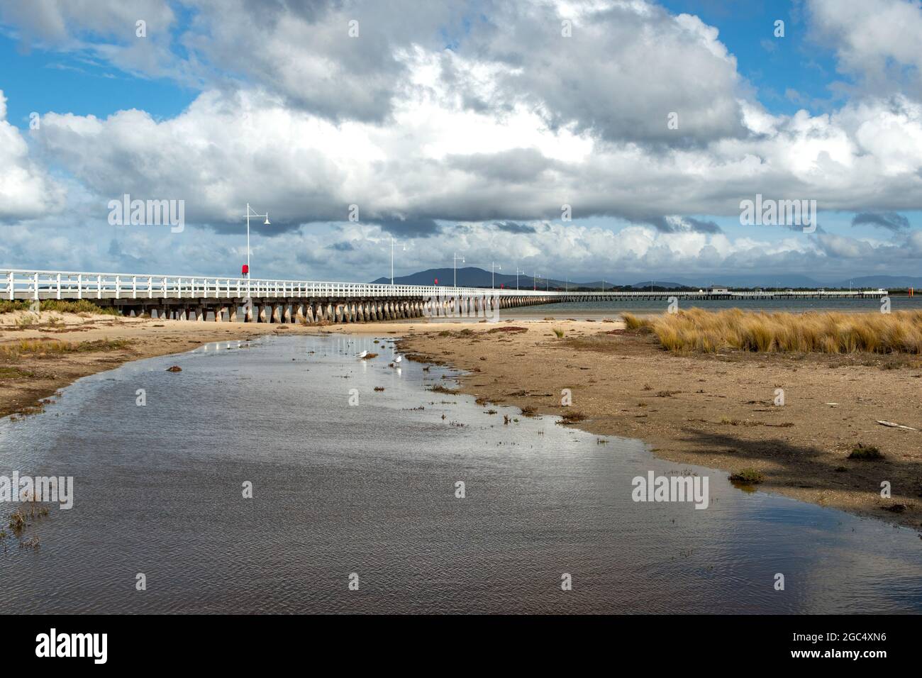 The Long Jetty, Port Welshpool, Victoria, Australia Foto Stock