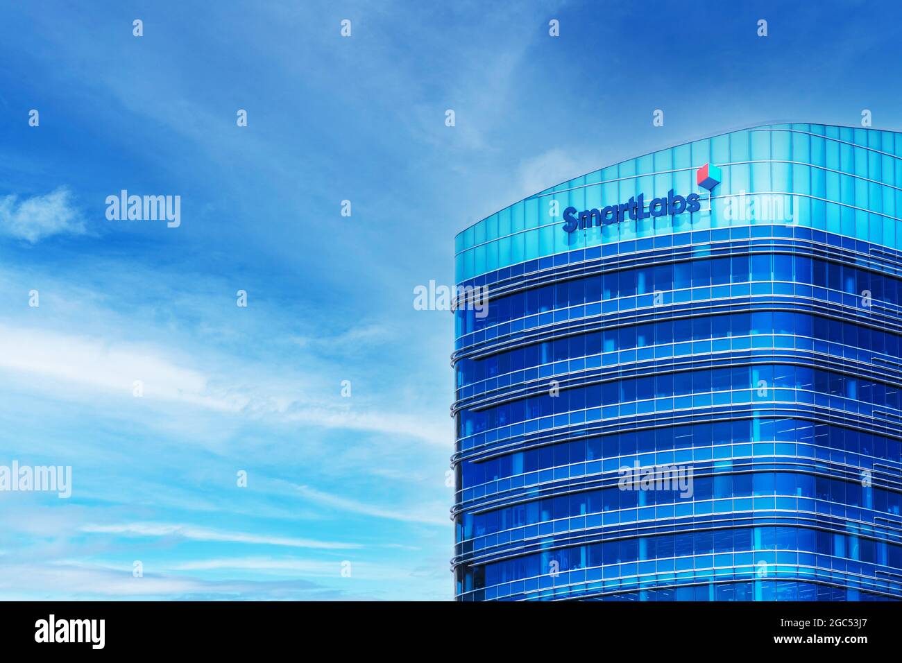 Edificio moderno SmartLabs con spazio di laboratorio gestito professionalmente e spazio ufficio per le aziende di scienze biologiche. - San Francisco Sud, California, Stati Uniti - Foto Stock