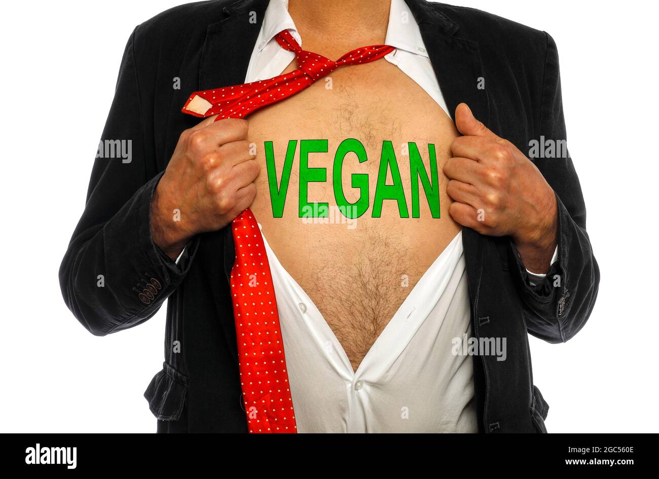 Immagine concettuale super vegana Foto Stock