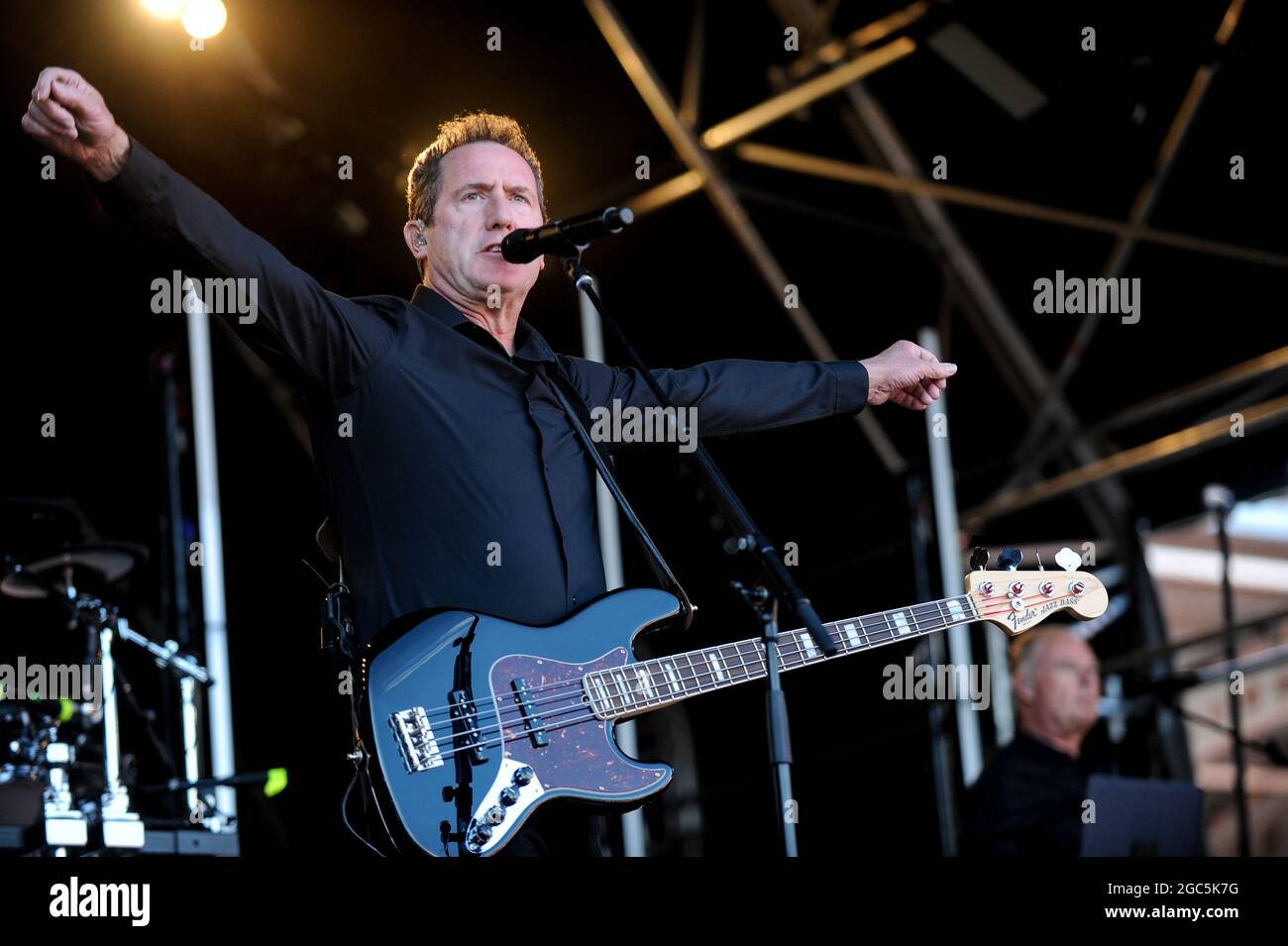 OMD , esecuzione dal vivo in concerto , Keepmoat Stadium , Doncaster , 14.06.2018 Foto Stock