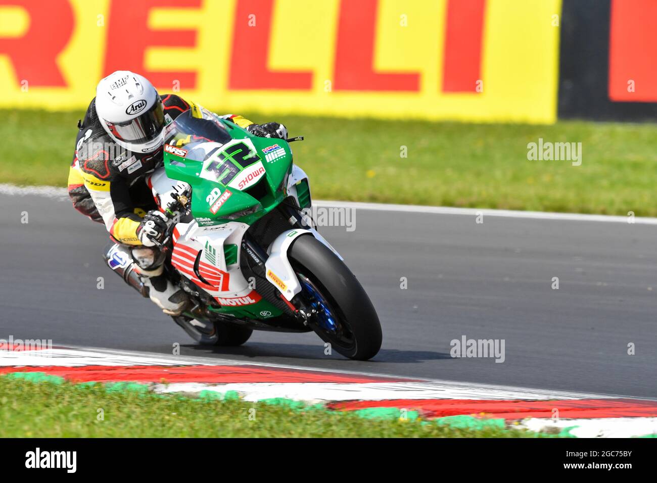 La maggior parte, Repubblica Ceca. 06 Agosto 2021. n 32 Isaac Vinales durante il tiroleEvento, World Superbike - SBK in Most, Repubblica Ceca, Agosto 06 2021 Credit: Independent Photo Agency/Alamy Live News Foto Stock