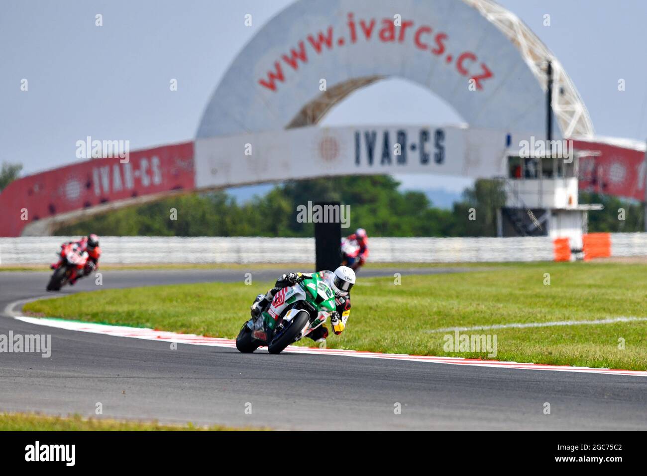 La maggior parte, Repubblica Ceca. 06 Agosto 2021. n 32 Isaac Vinales durante il tiroleEvento, World Superbike - SBK in Most, Repubblica Ceca, Agosto 06 2021 Credit: Independent Photo Agency/Alamy Live News Foto Stock