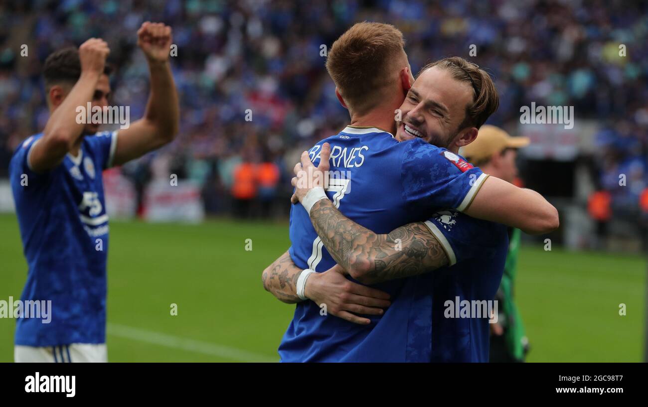 Harvey Barnes, James Maddison, Leicester City V Manchester City Foto Stock