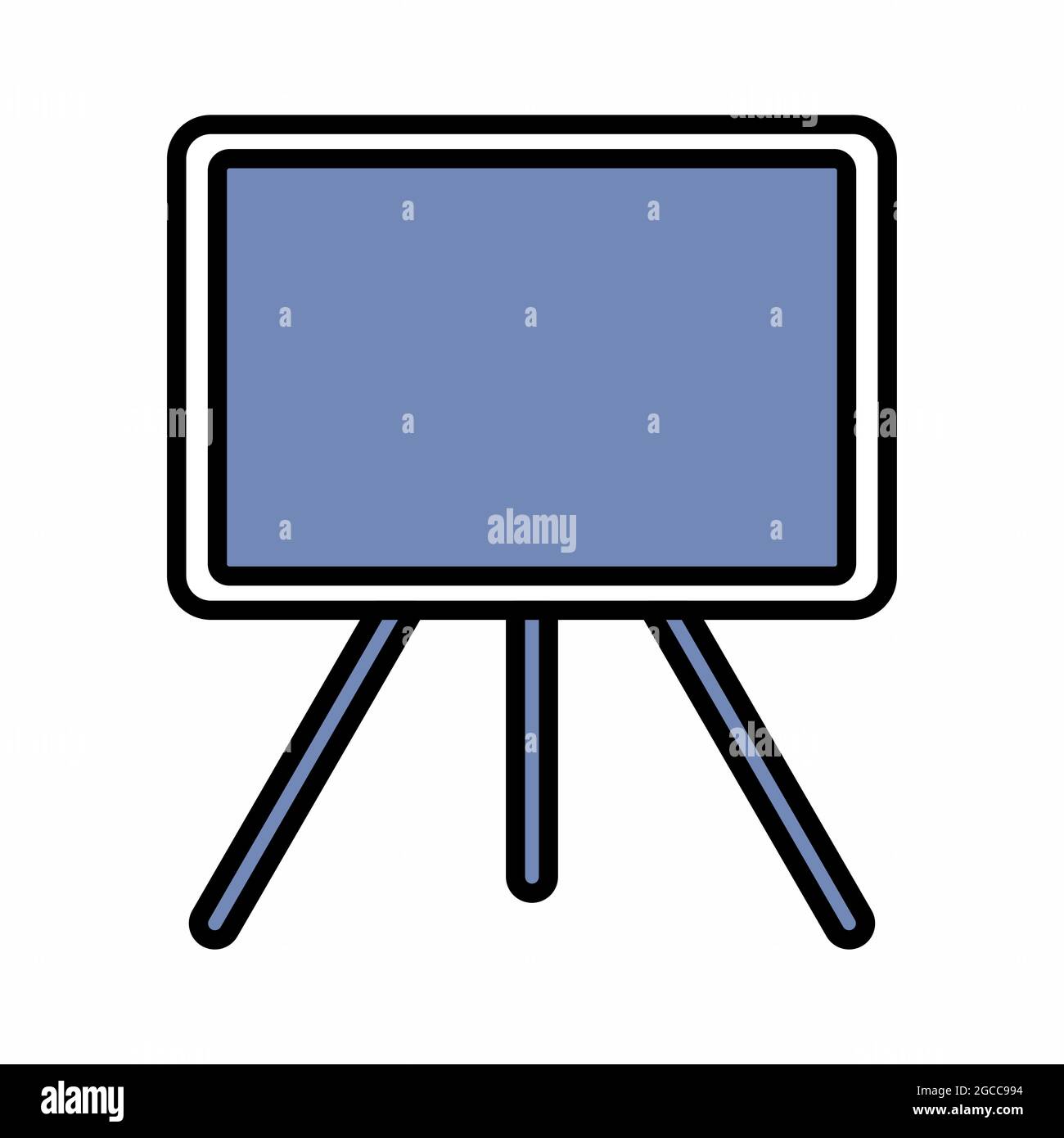 Icona vettore di tela - Blu scuro stile - semplice illustrazione. Tratto modificabile. Modello di disegno vettoriale.stile di contorno design.illustratore grafico vettoriale Illustrazione Vettoriale